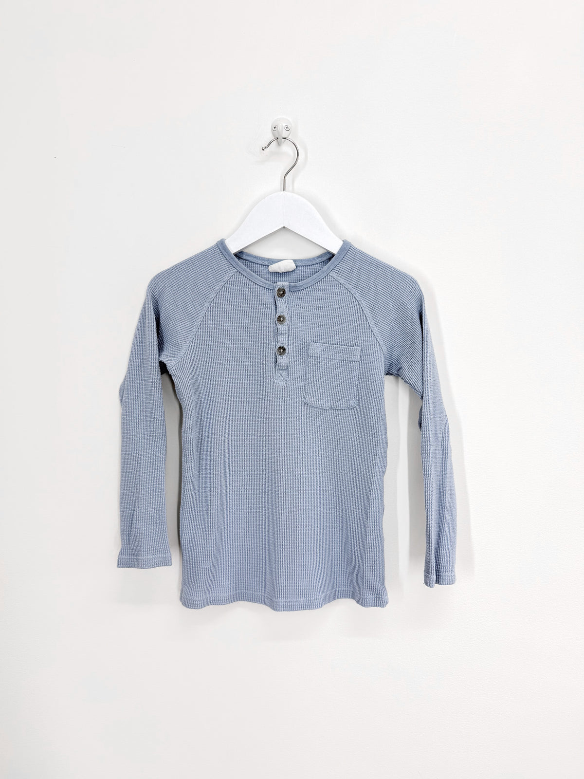 Cotton On Kids long sleeve waffle henley (6y)