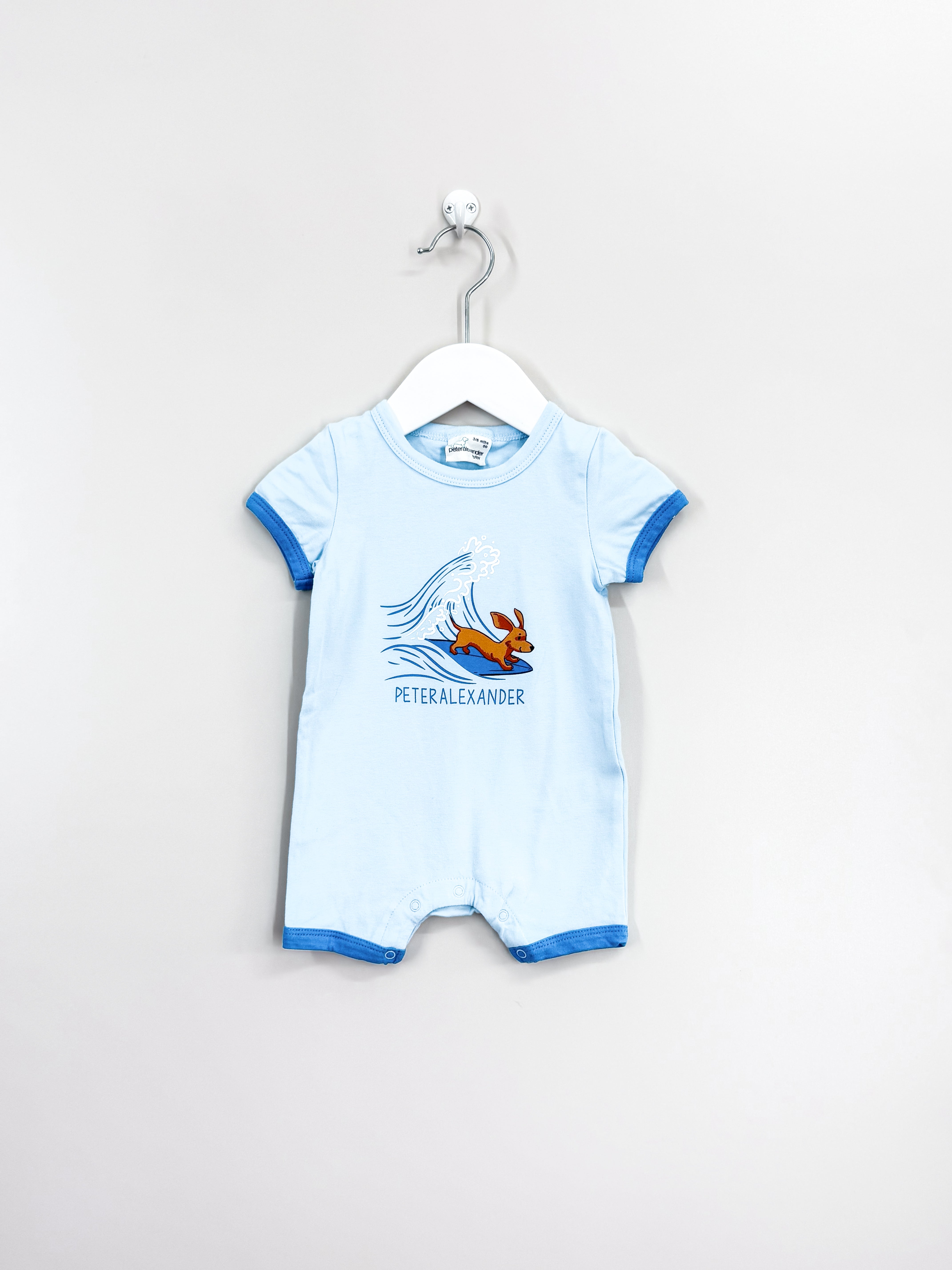 Peter Alexander surfing shortie romper (3-6m)
