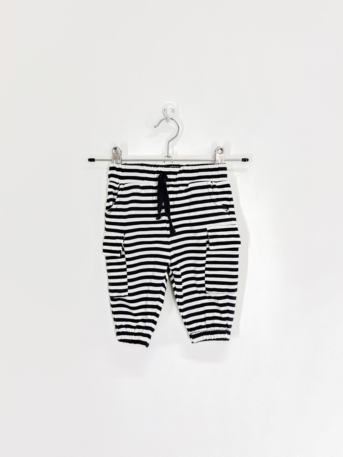 Teeny Weeny striped pocket track pants (3-6m)