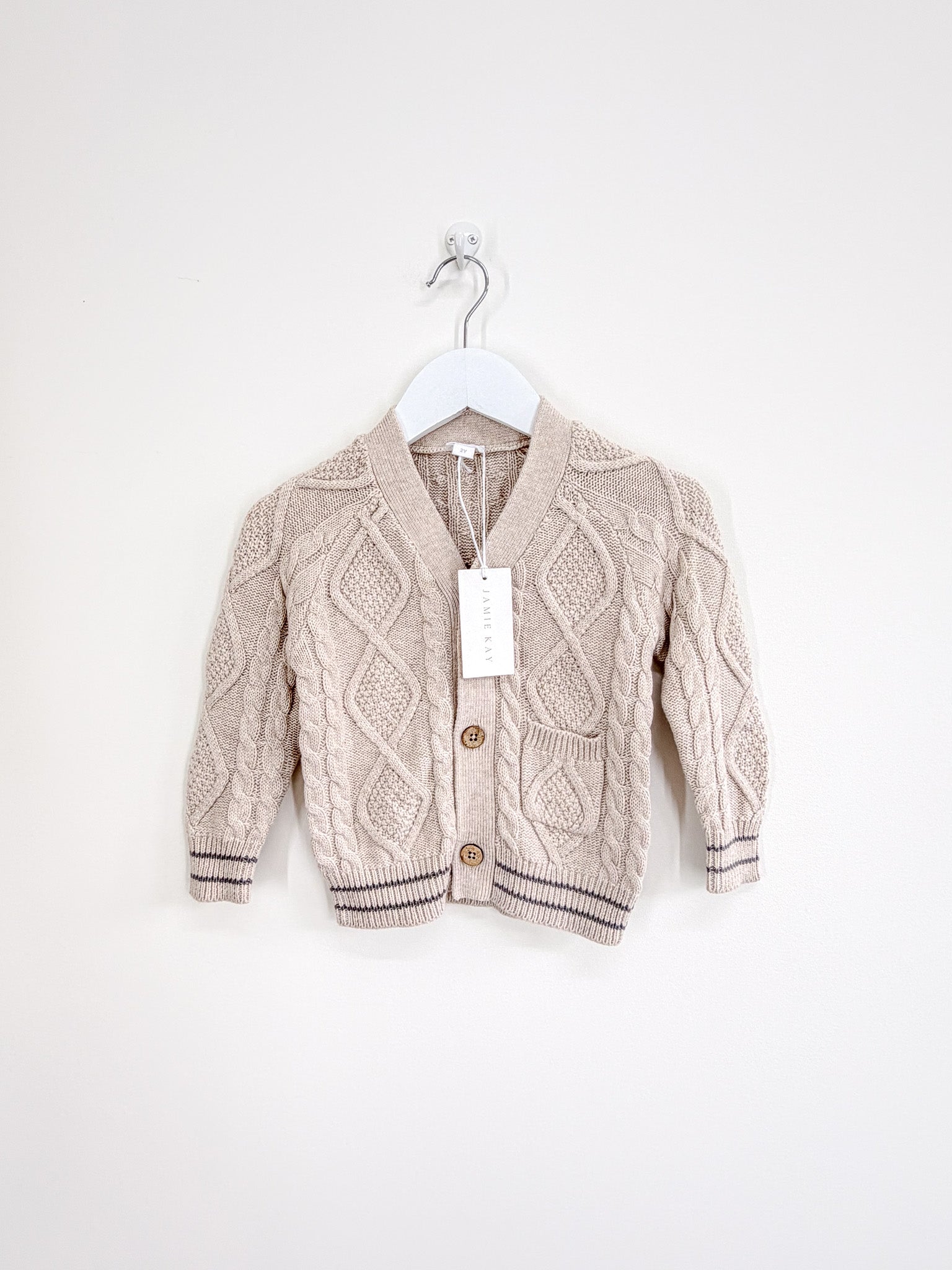 BNWT Jamie Kay finn knit cardigan - cove marle (2y)