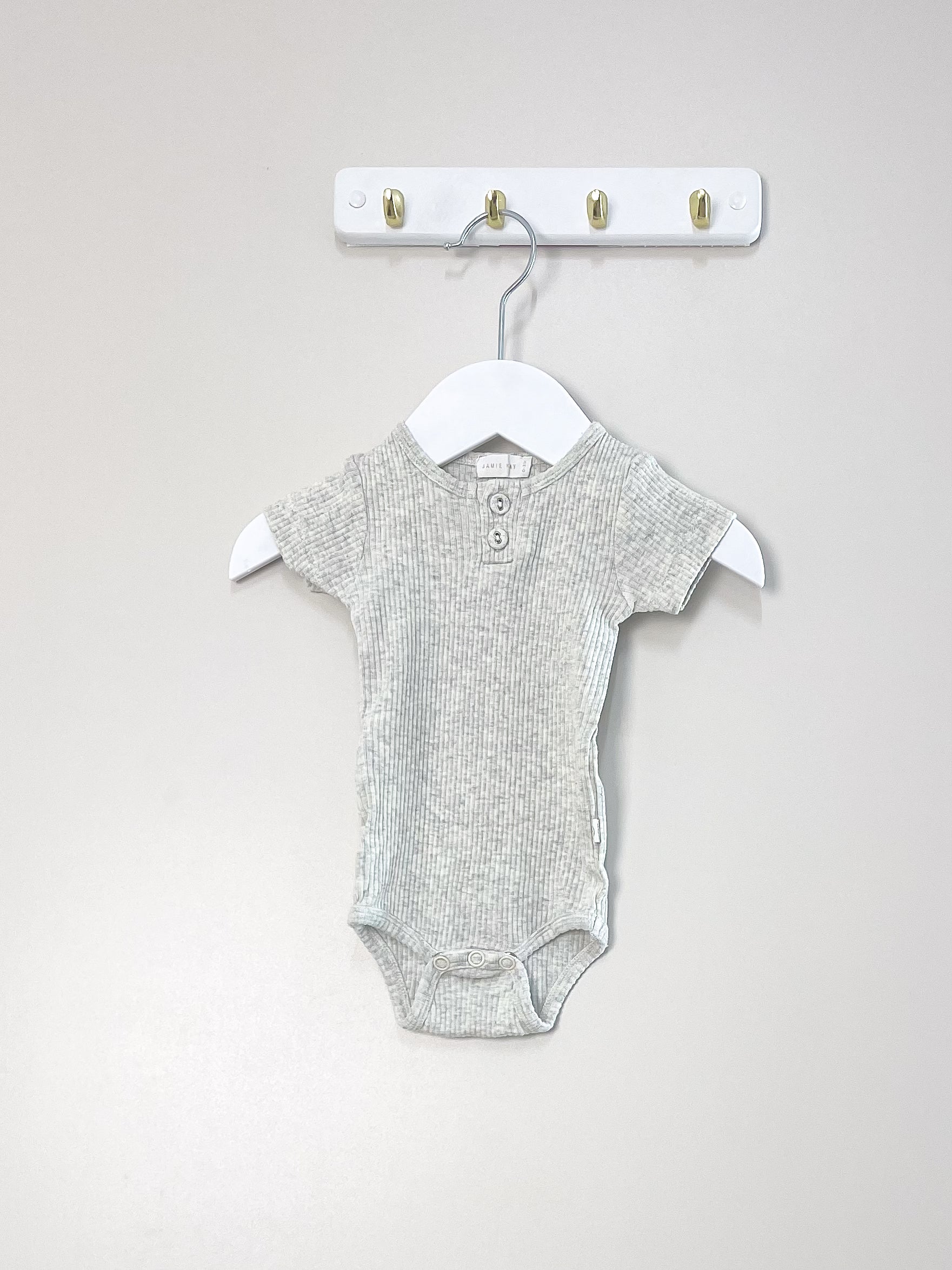 Jamie Kay organic ribbed bodysuit (0-3m)