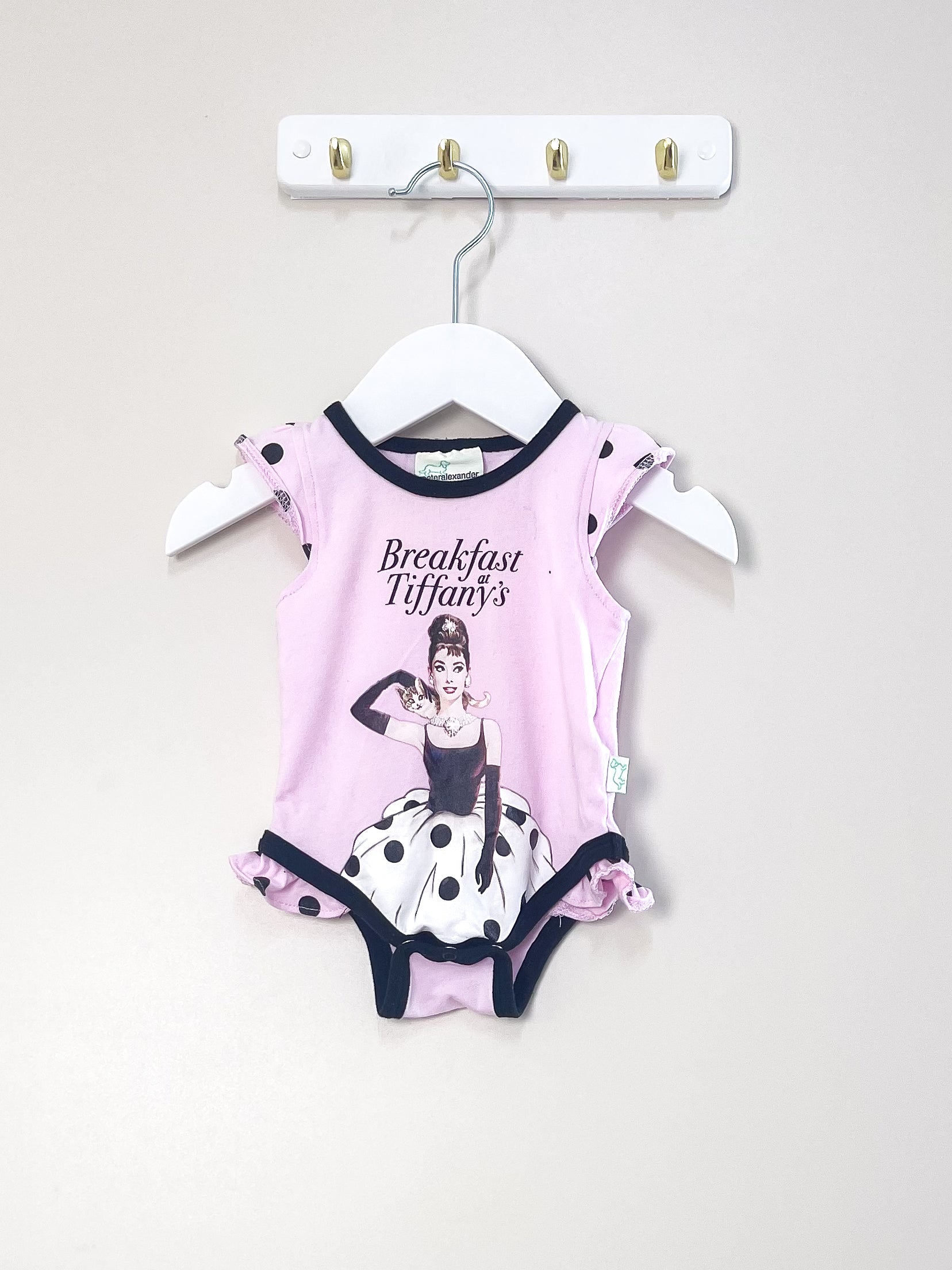 Peter Alexander breakfast at tiffany's bodysuit (0-3m)