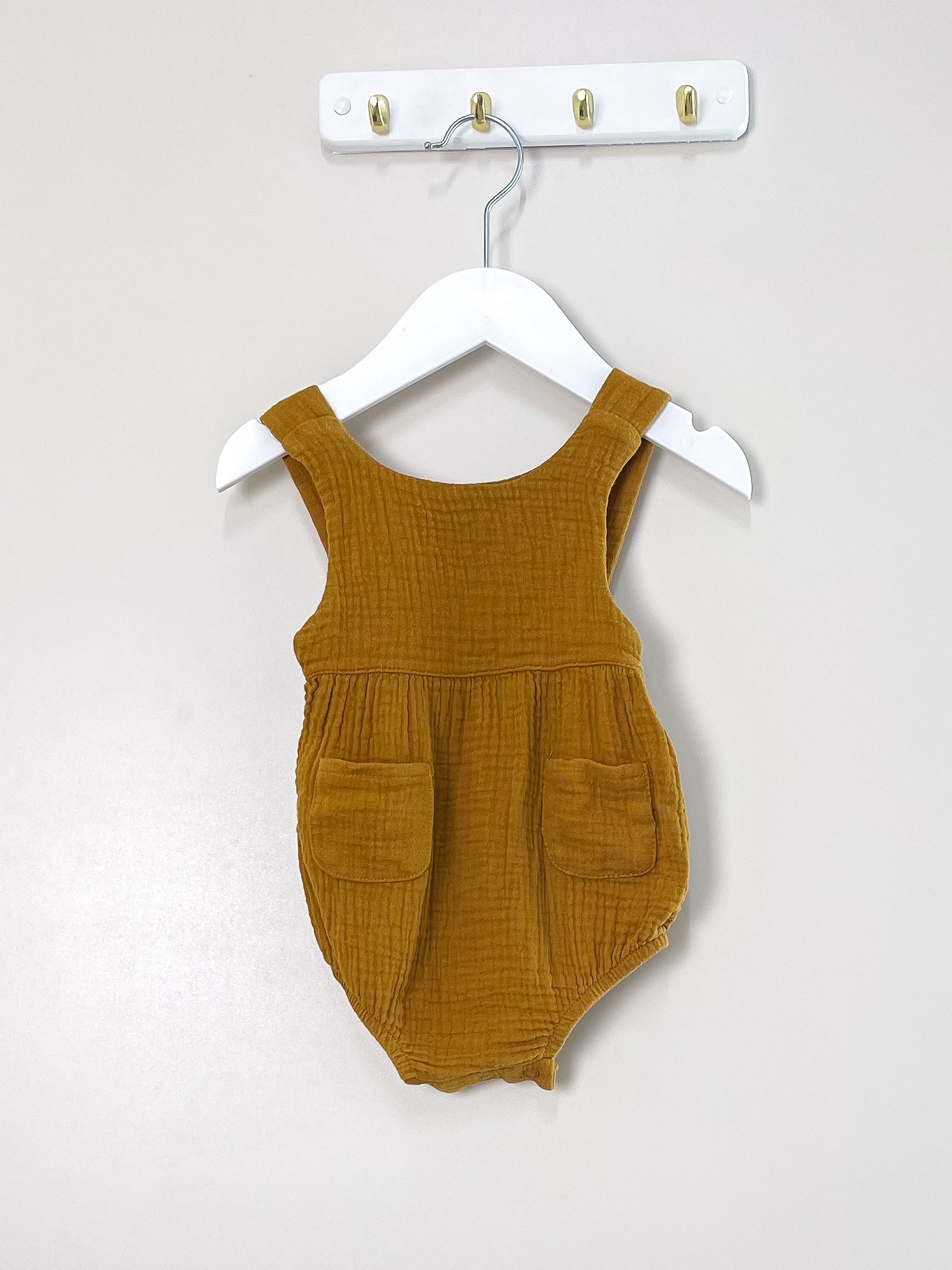 Hello Poppet organic muslin charlie romper