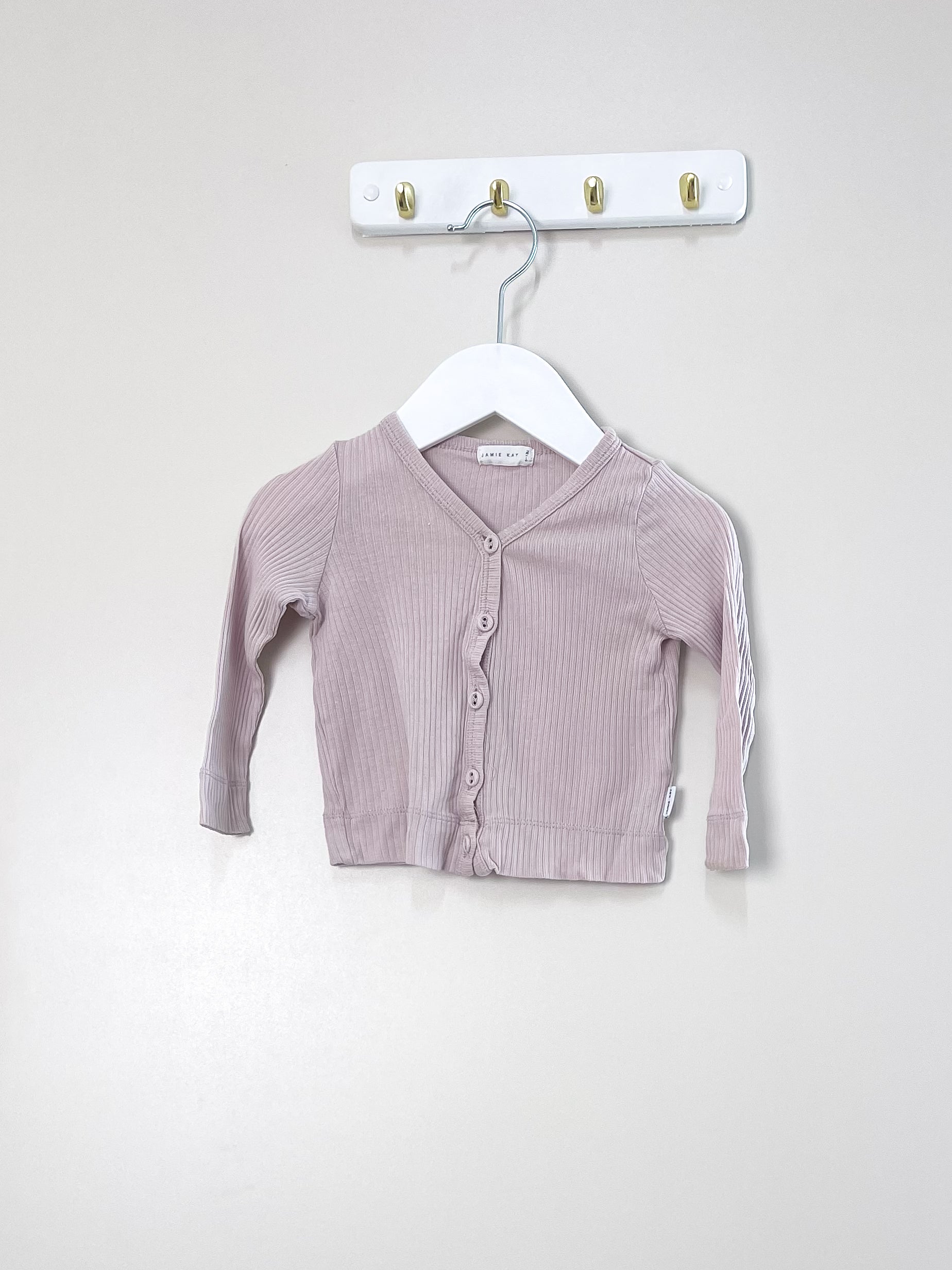 Jamie Kay essential ribbed cardi (6-12m)