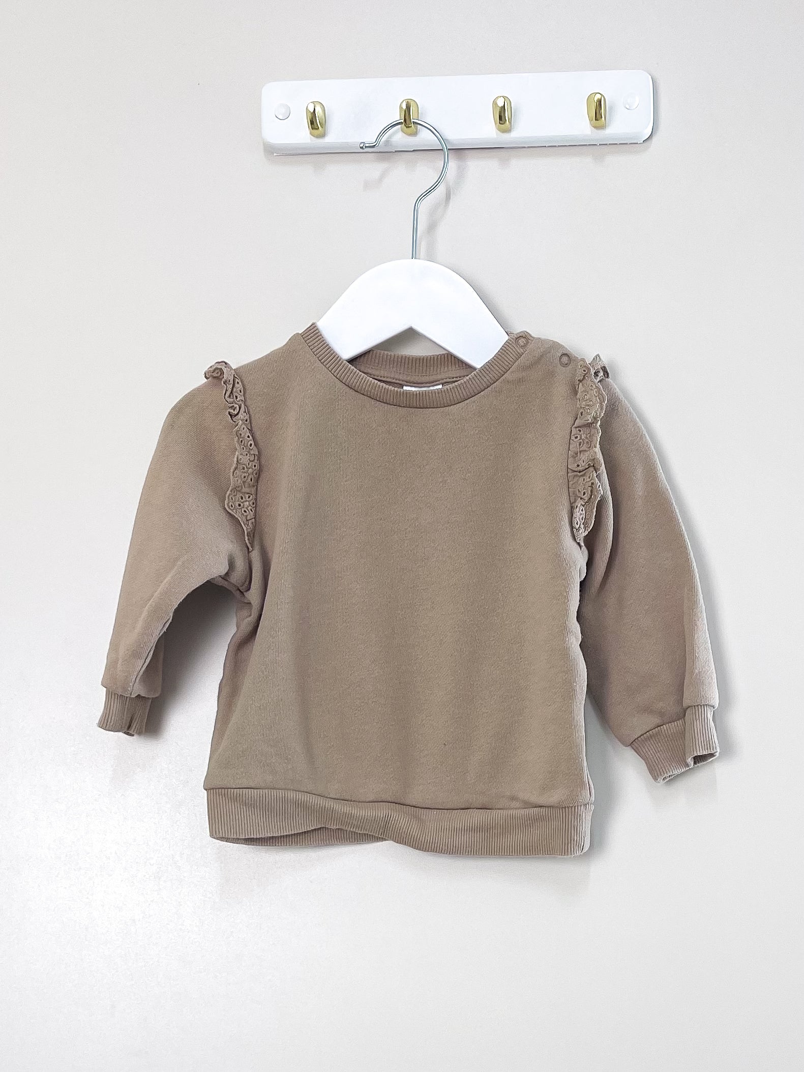Teeny Weeny frill pullover (6-12m)
