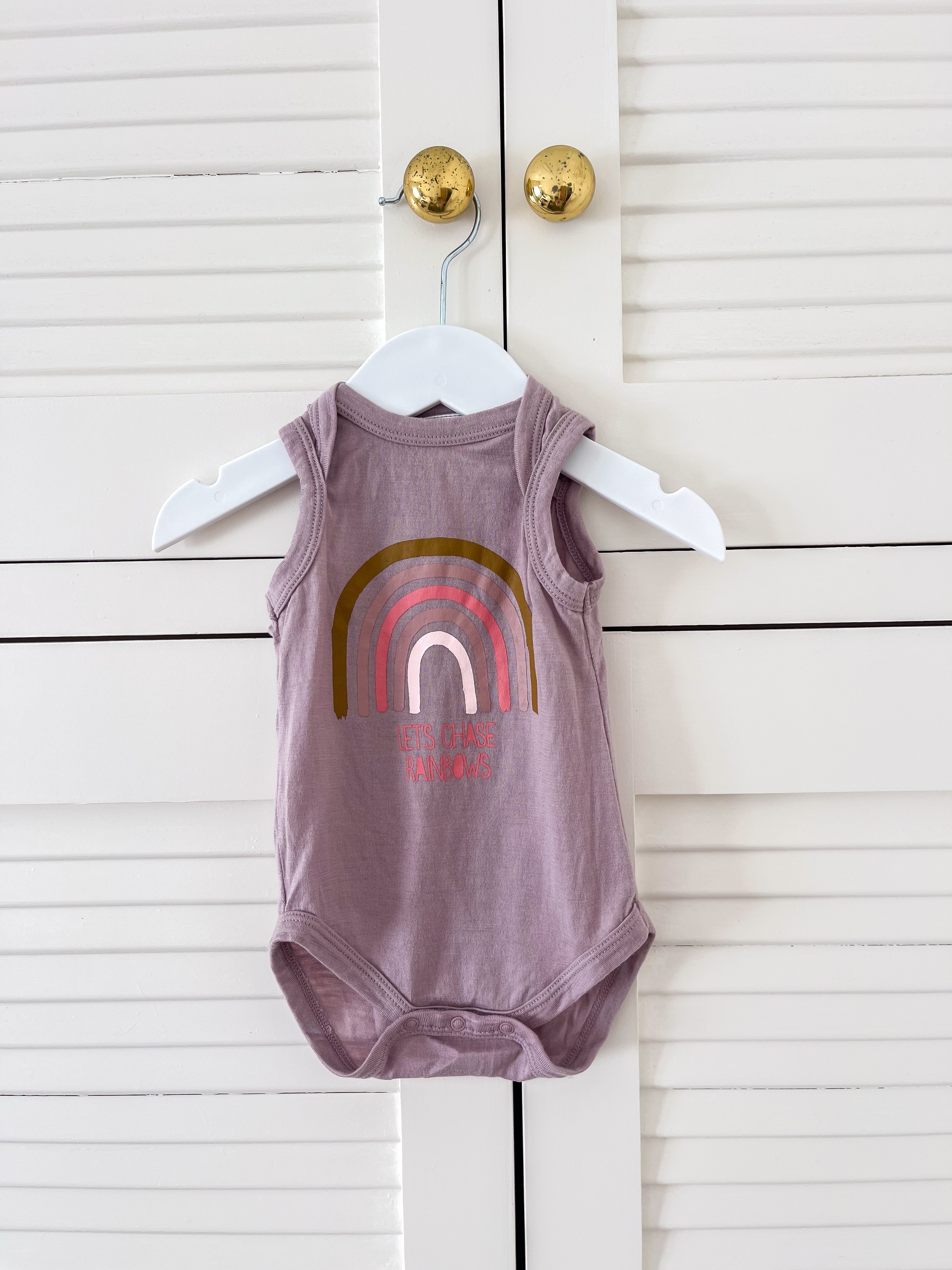 Teeny Weeny merino rainbow singletsuit (newborn)