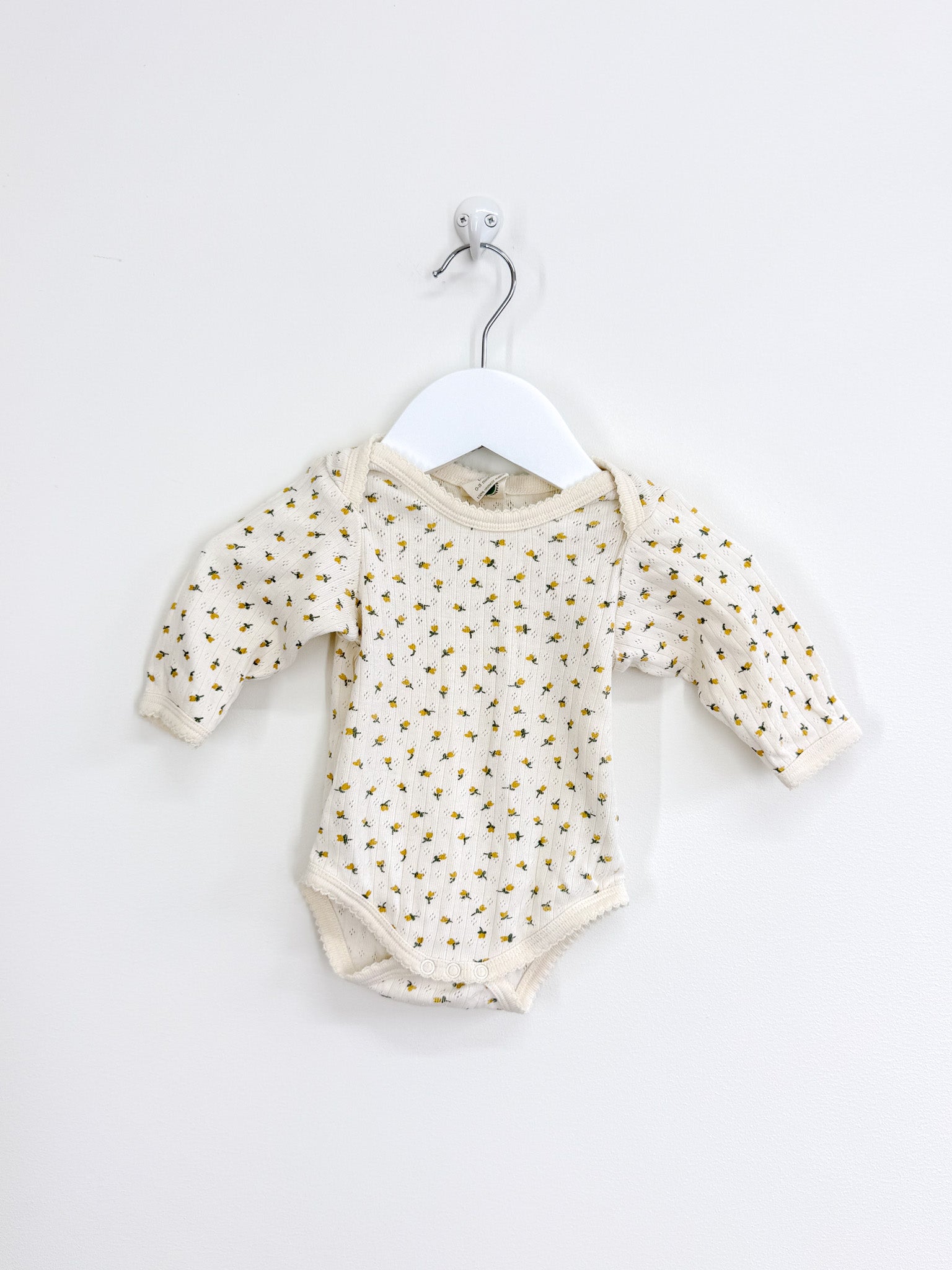 Nature Baby organic pointelle bodysuit - tulip (newborn)