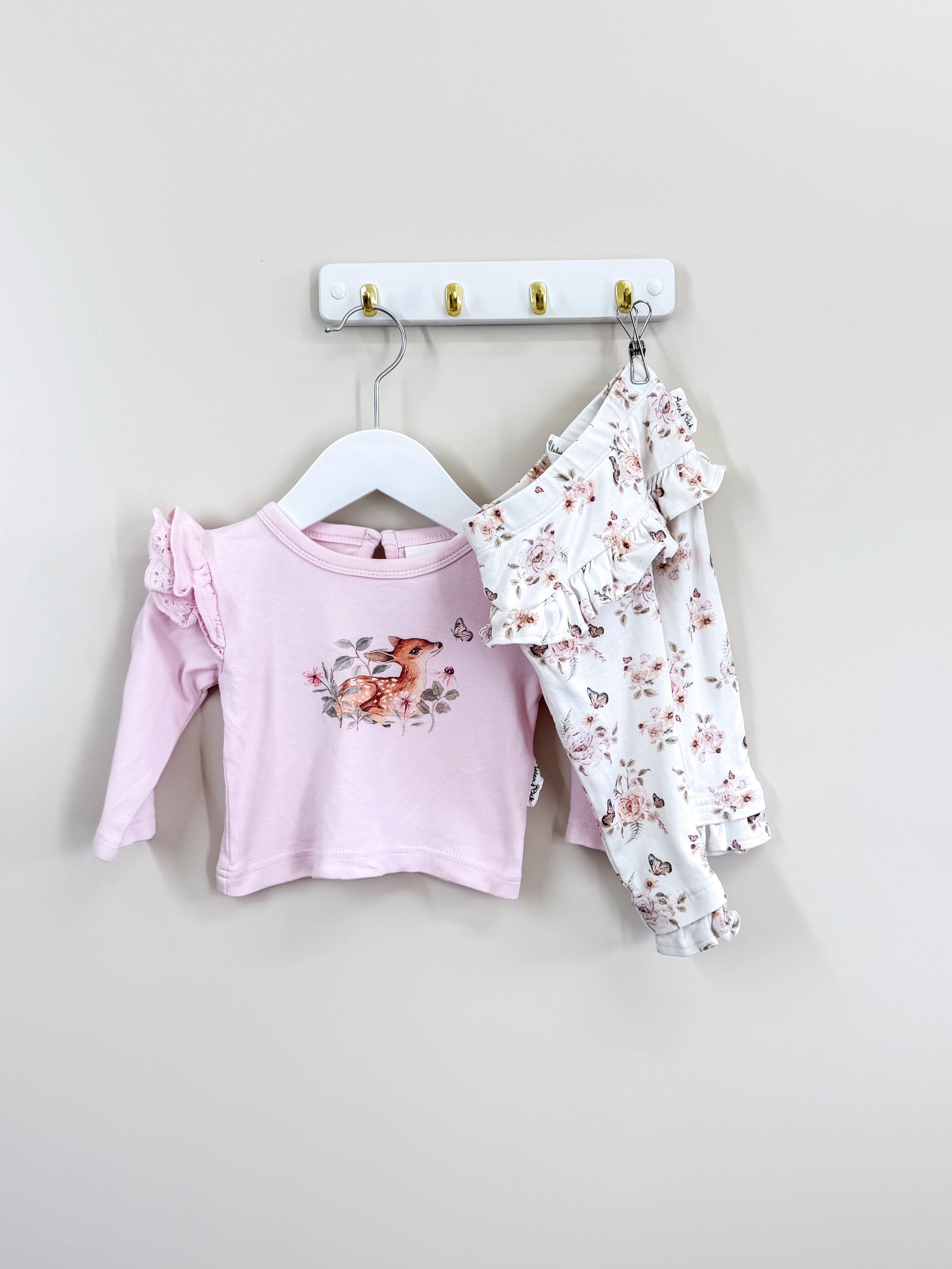 Aster & Oak organic vintage meadow set (3-6m)