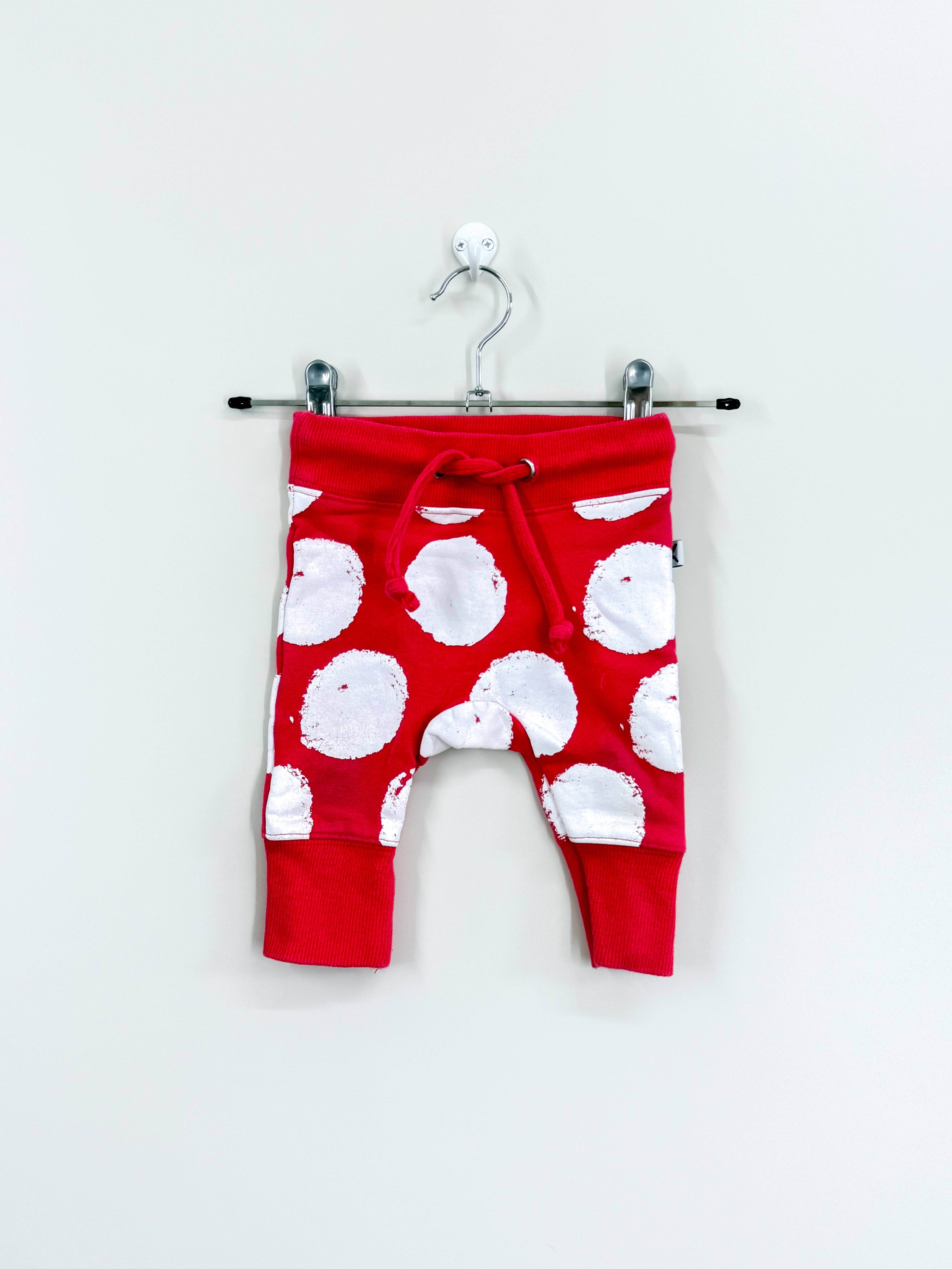 Minti drawstring furry trackies (0-3m)