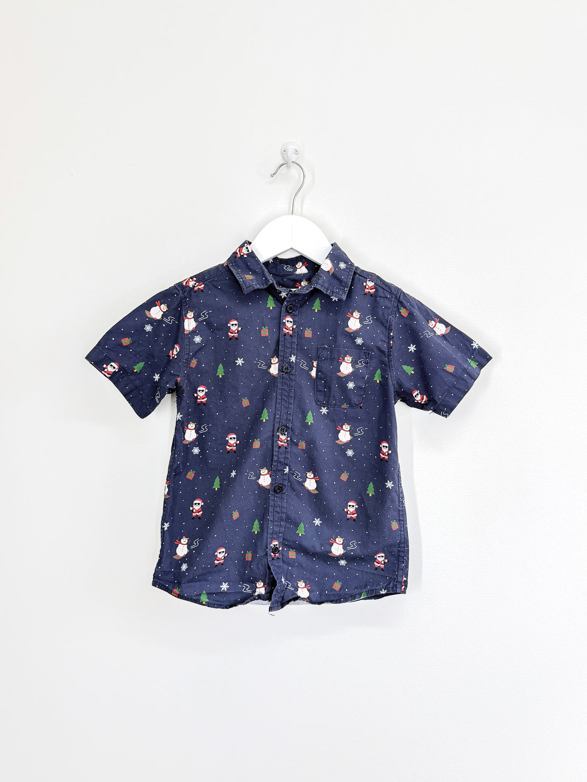 🎄 Mac & Ellie short sleeve xmas shirt (5y)