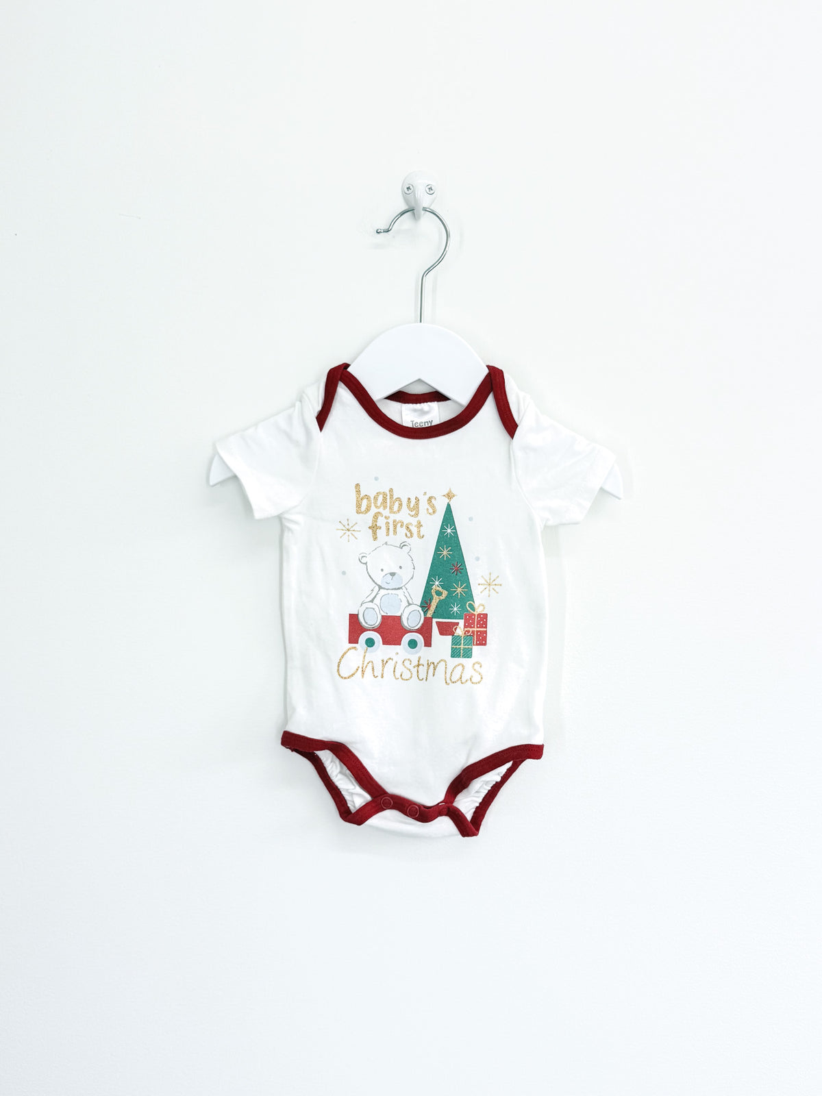 🎄 Teeny Weeny baby's first xmas bodysuit (0-3m)
