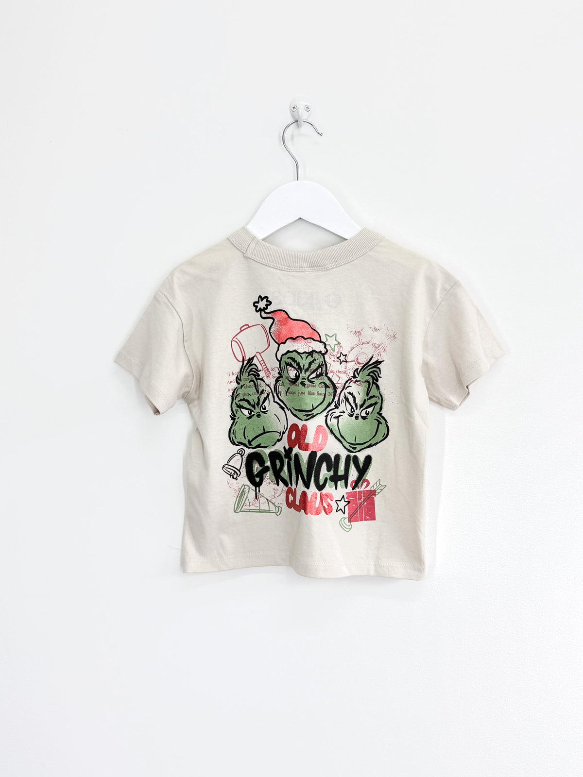 Cotton On Kids x The Grinch oversized xmas tee (2y)