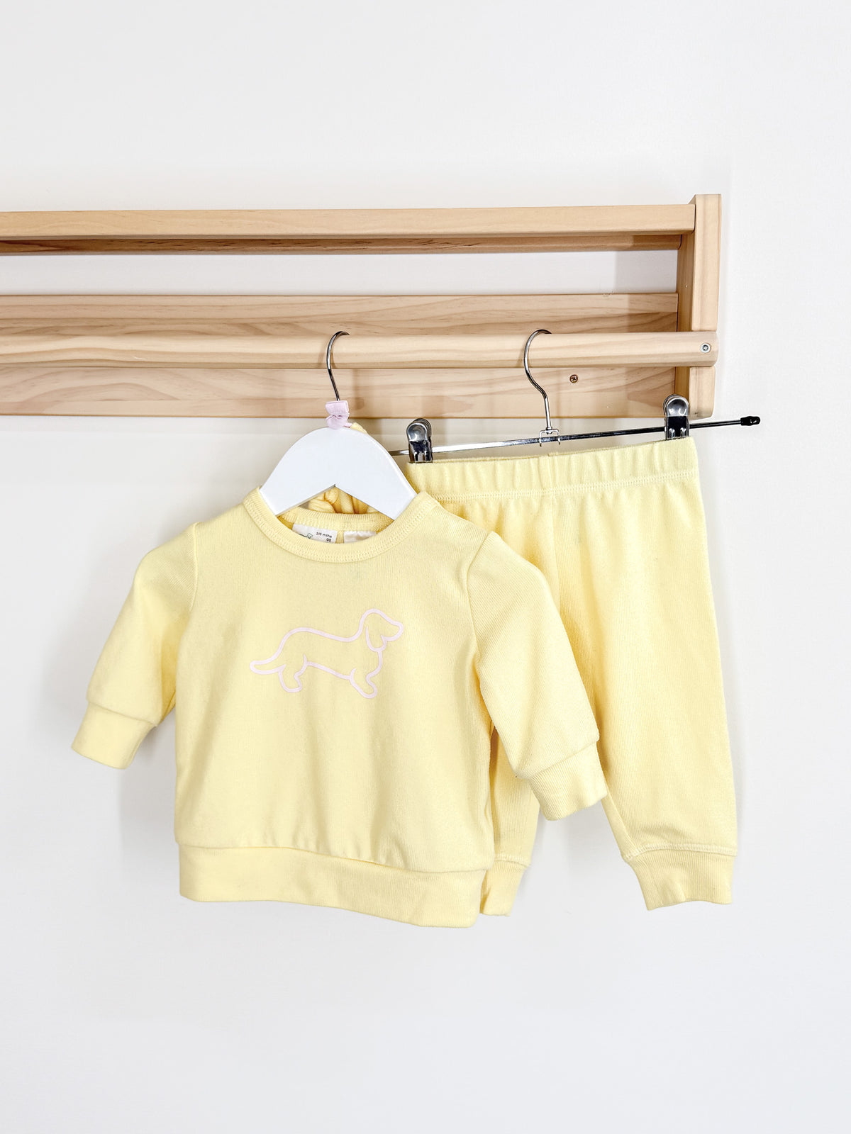 Peter Alexander long sleeve PJ set - lemon yellow (3-6m)