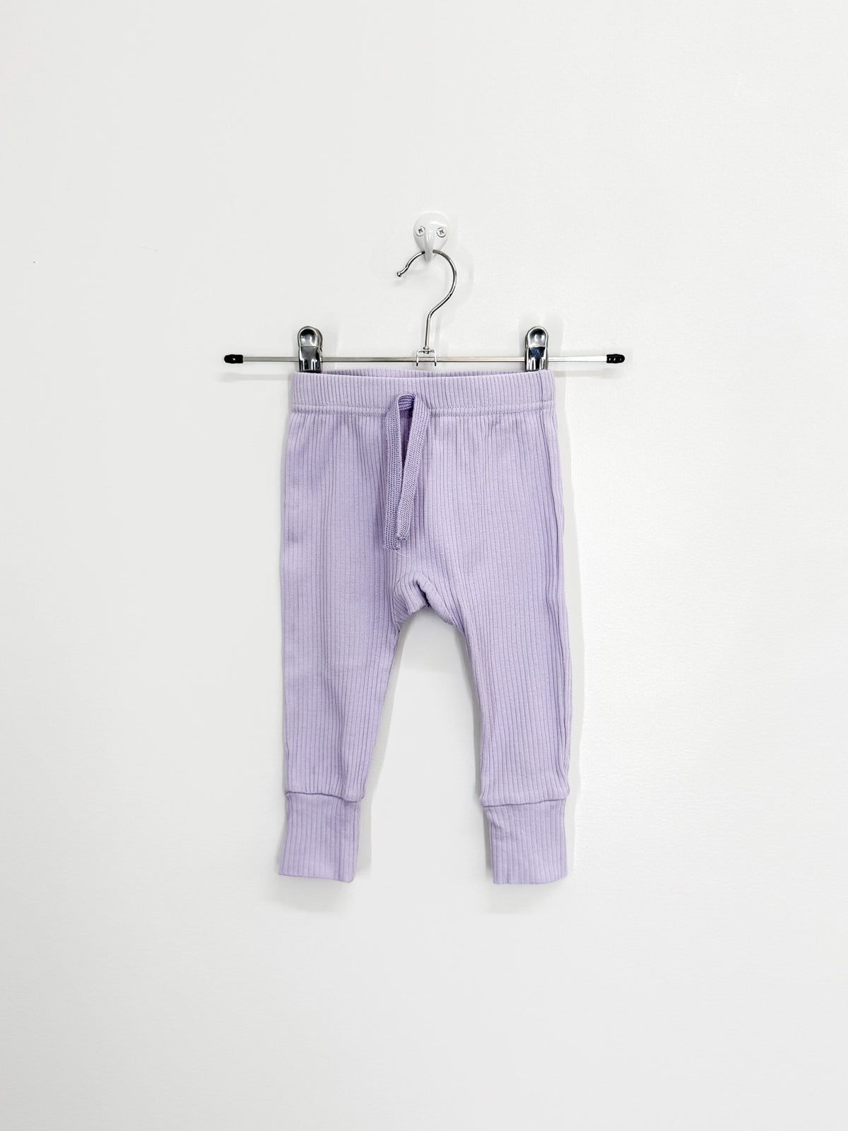 Teeny Weeny rib leggings - lilac (3-6m)