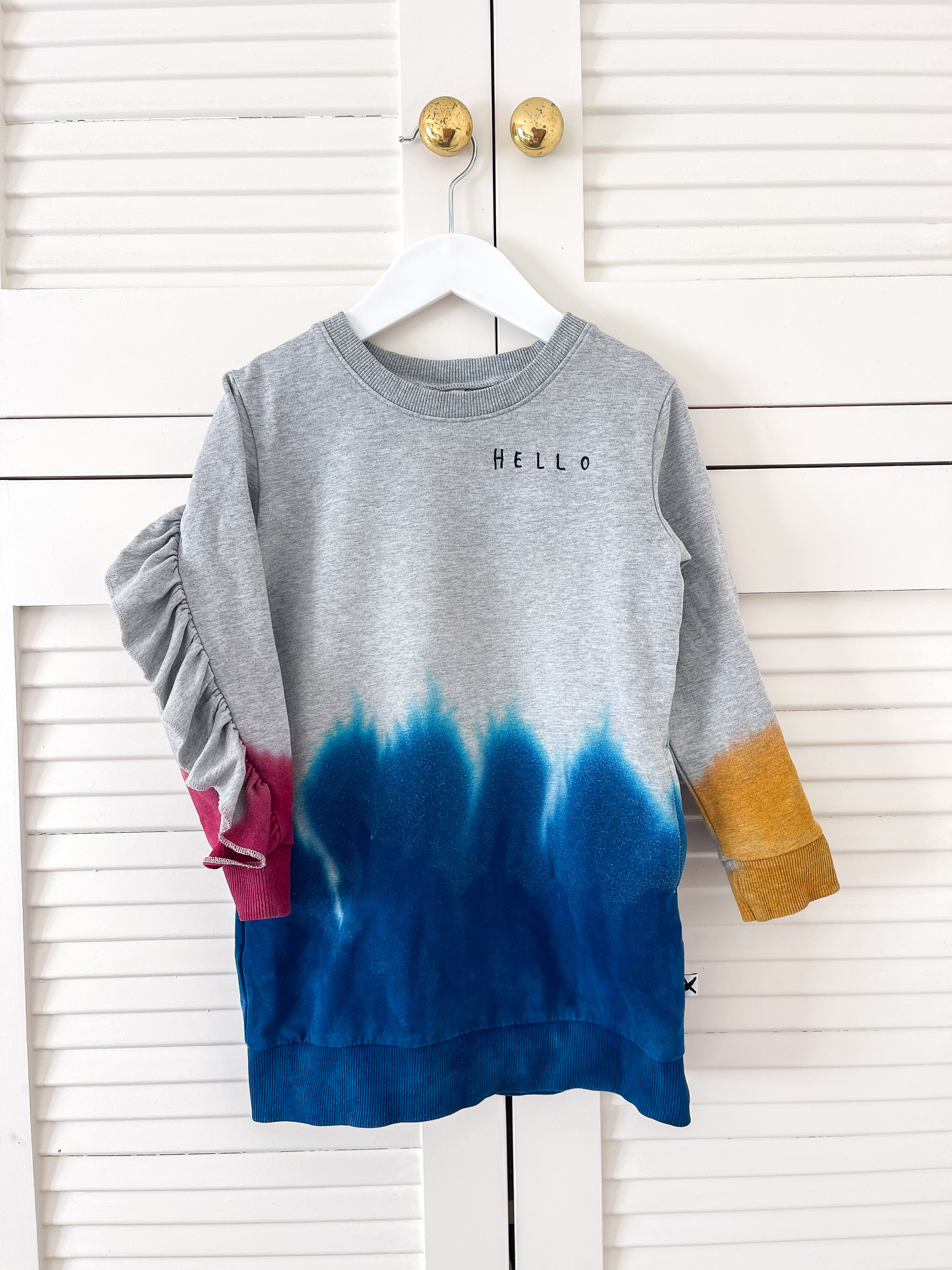 Minti tri-colour dress (4y)