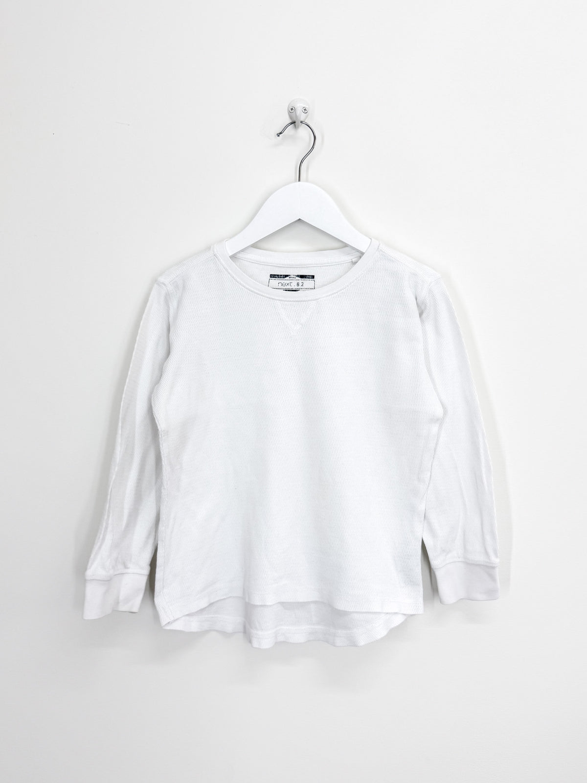 Next long sleeve textured top - white (5-6y)