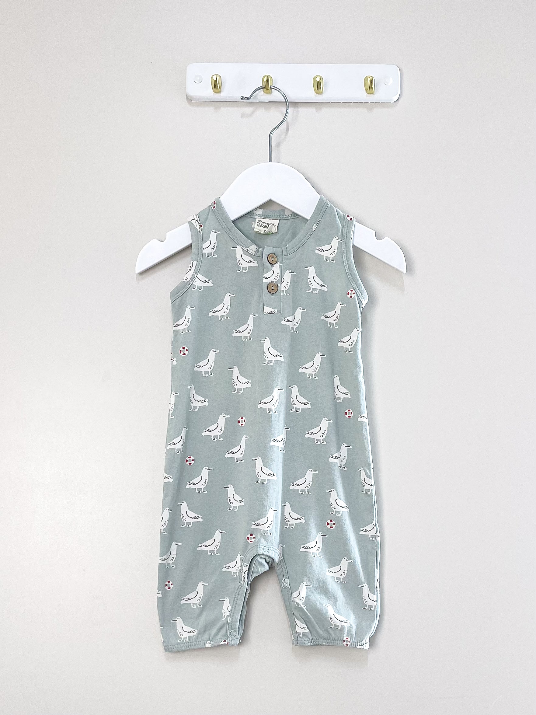 Nature Baby organic summer suit - albie (3-6m)