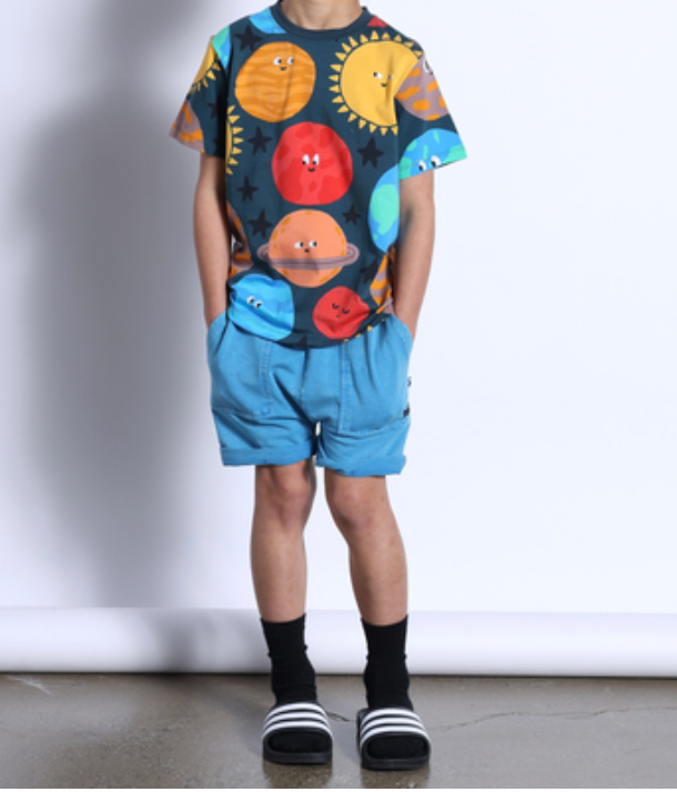 Minti blasted roller short - sky wash (5y)