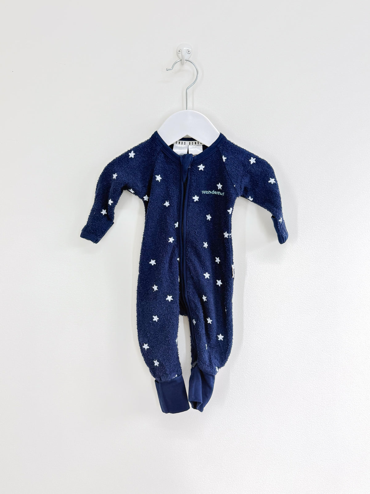 Bonds terry wondersuit - navy stars (3-6m)