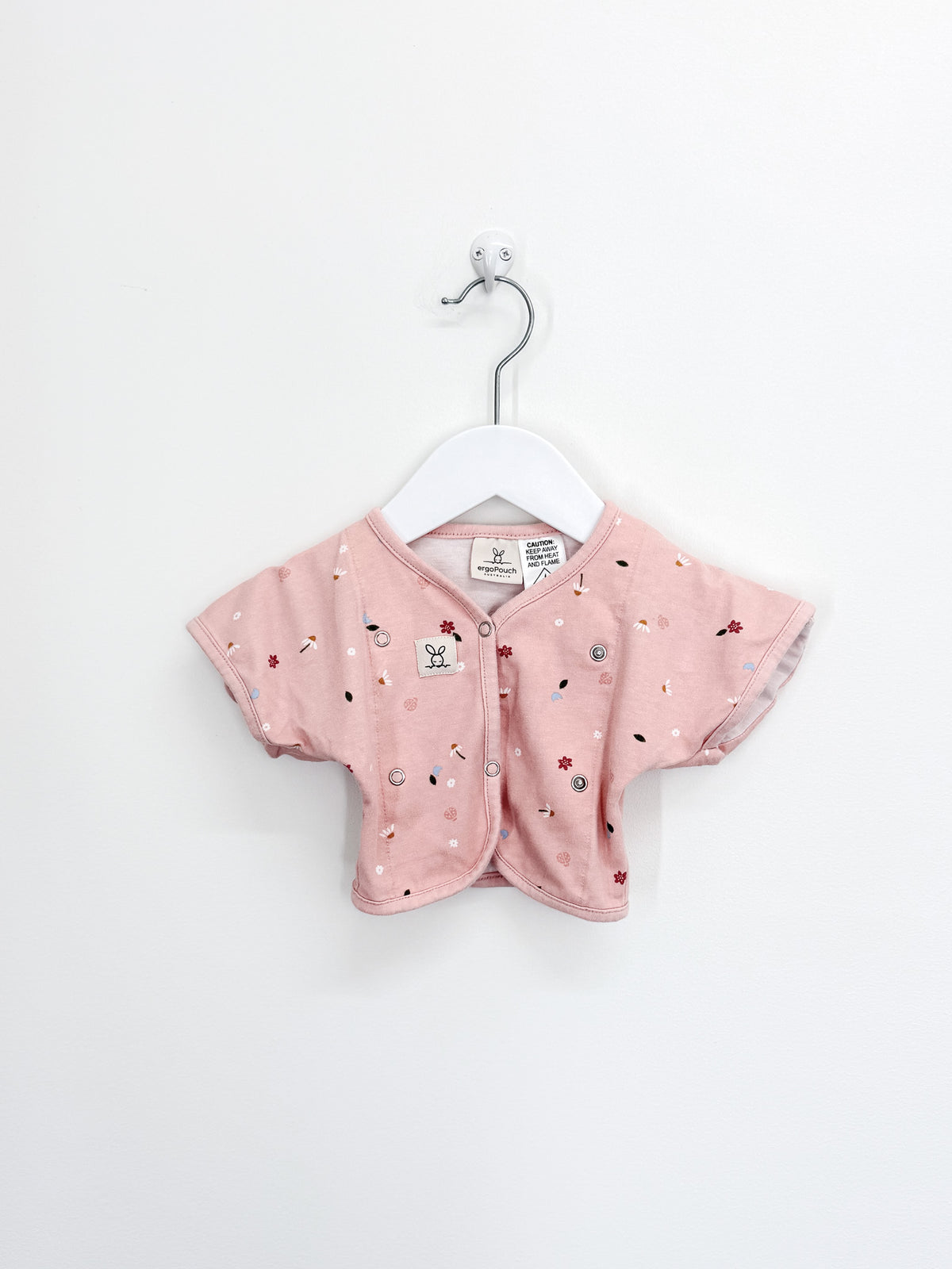 Ergopouch organic butterfly cardi arm warmer - daises (2-6m)