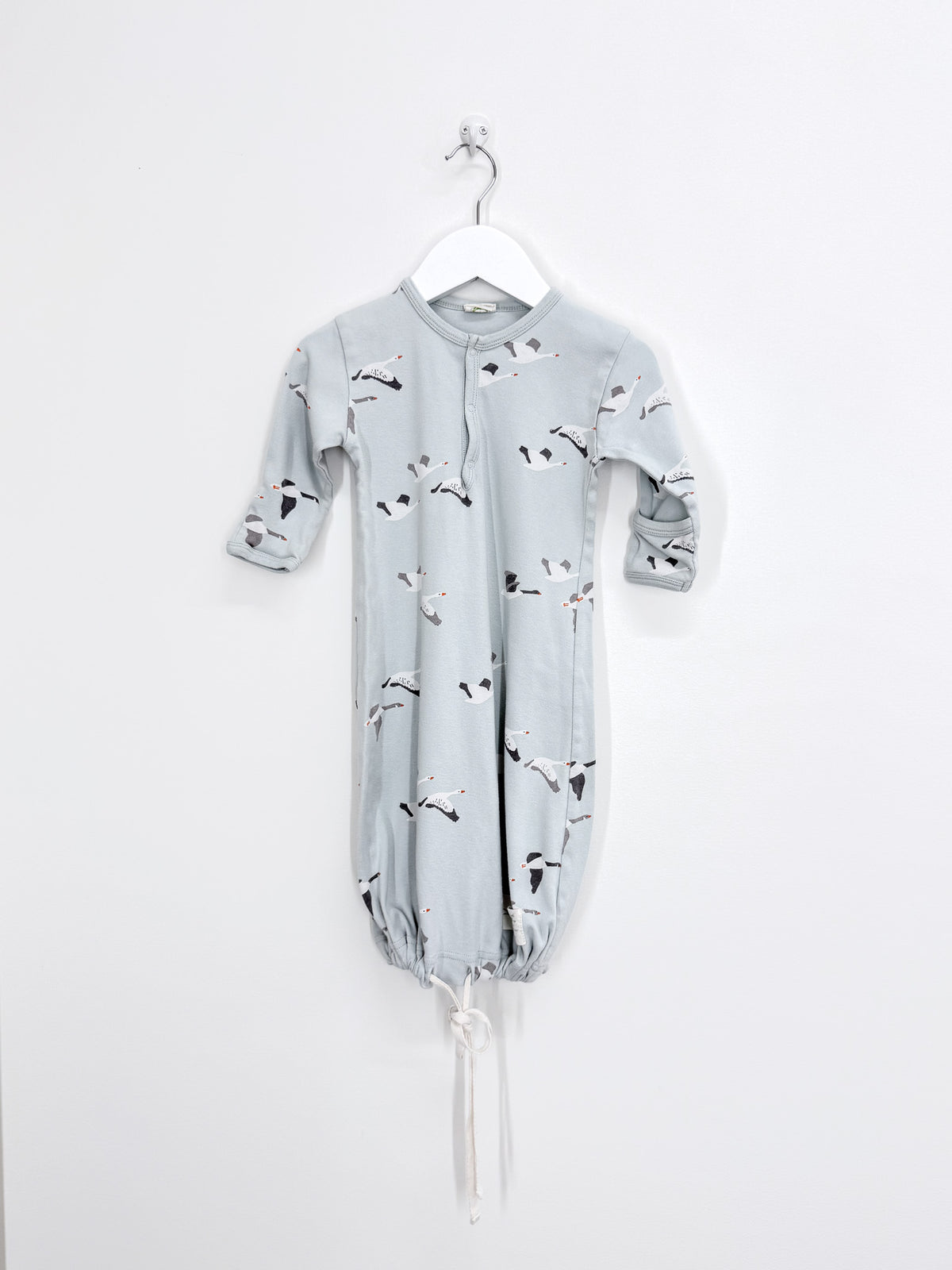 Nature Baby organic sleep gown - geese (3-6m)