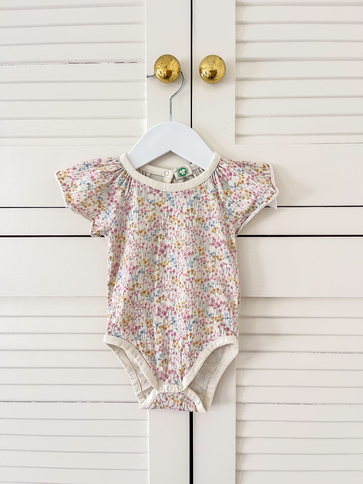 Nature Baby organic petal bodysuit - wildflower mountain (3-6m)