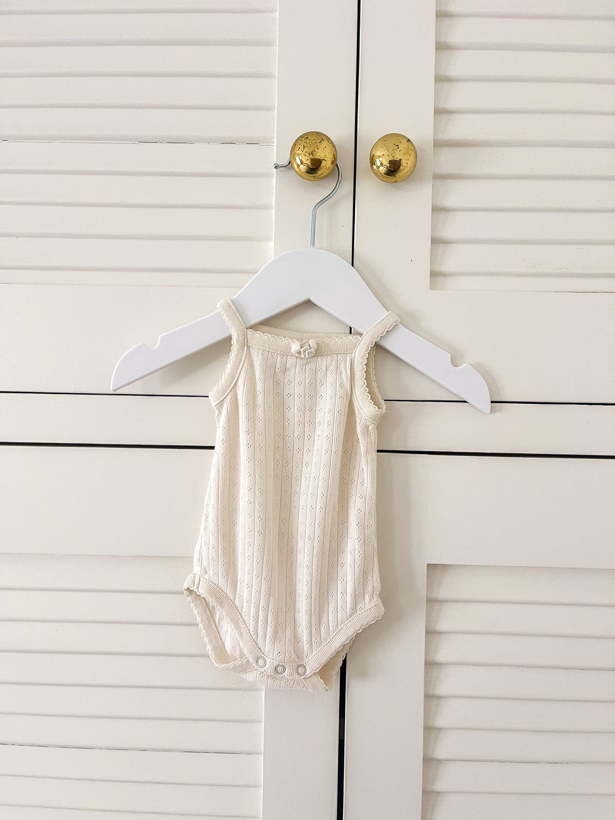 Nature Baby organic pointelle singletsuit (3-6m)