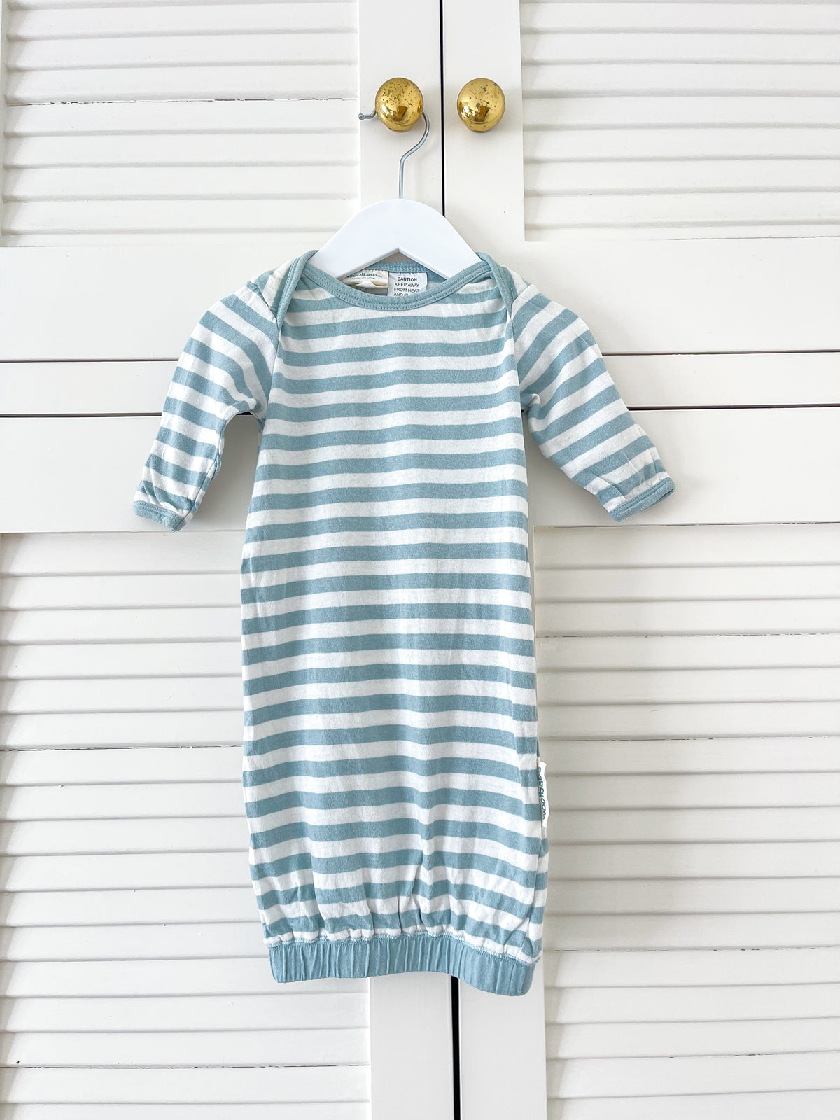 Woolbabe merino cotton gown (3-6m)