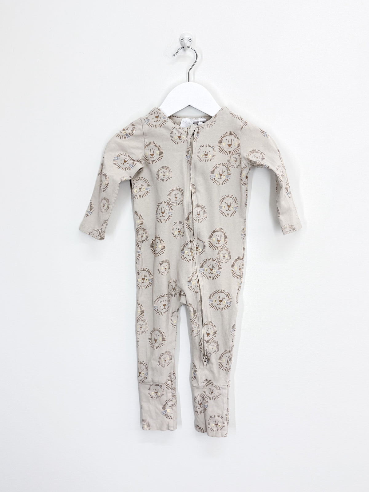Cotton On Kids zipsuit - lions (12-18m)