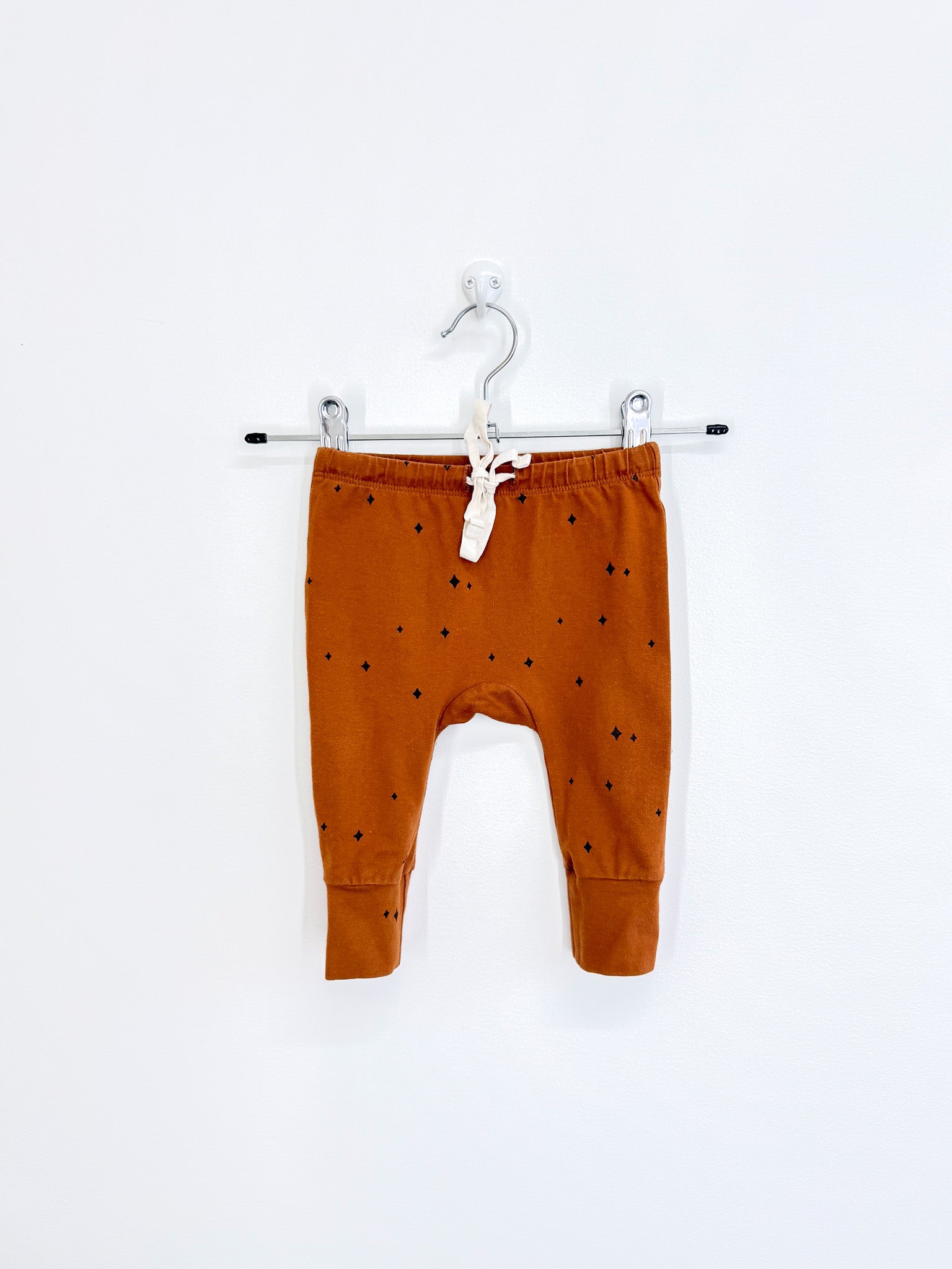 Buck & Baa organic drawstring star leggings (0-3m)