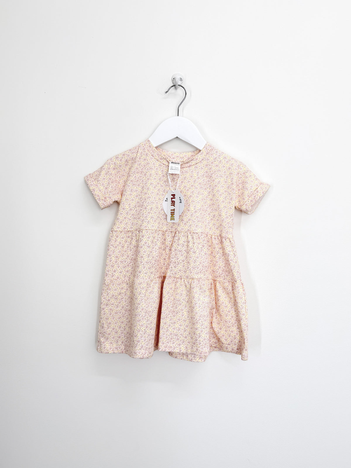 BNWT Teeny Weeny bat wing lemon floral dress (12-18m)