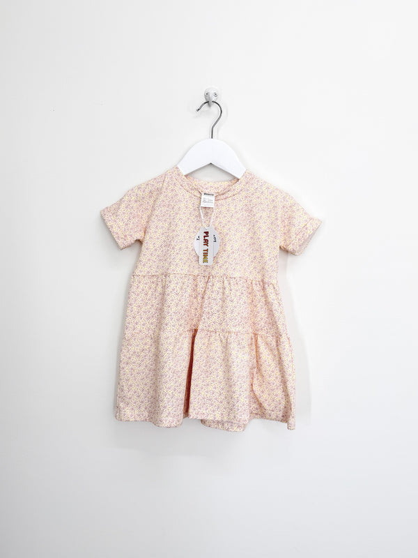 BNWT Teeny Weeny bat wing lemon floral dress (12-18m)