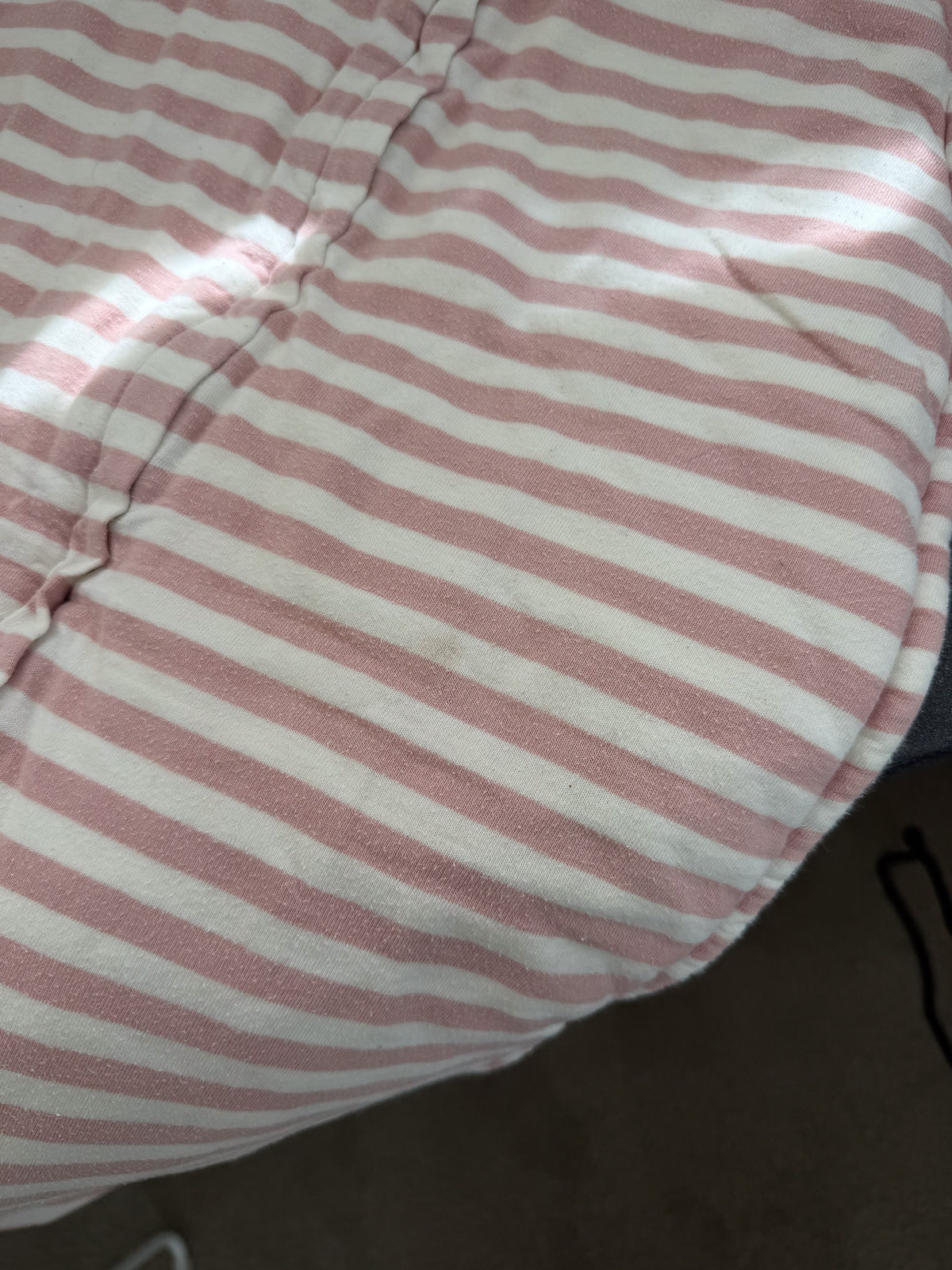 Woolbabe merino cotton duvet weight sleeping bag - pink stripe (3-24m)