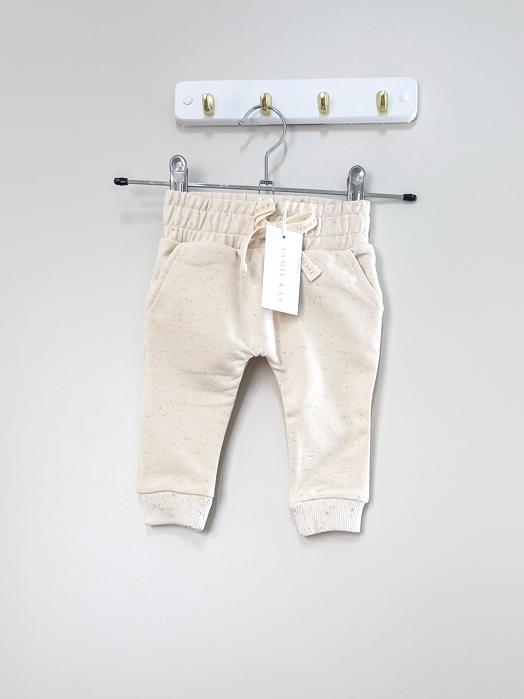 BNWT Jamie Kay organic morgan pants - english rose (0-3m)