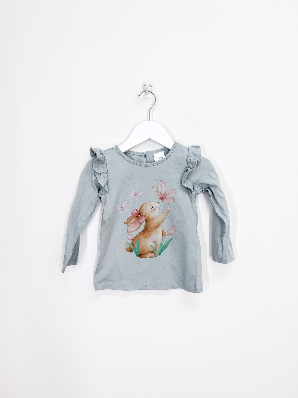Teeny Weeny long sleeve bunny frill tee (18-24m)