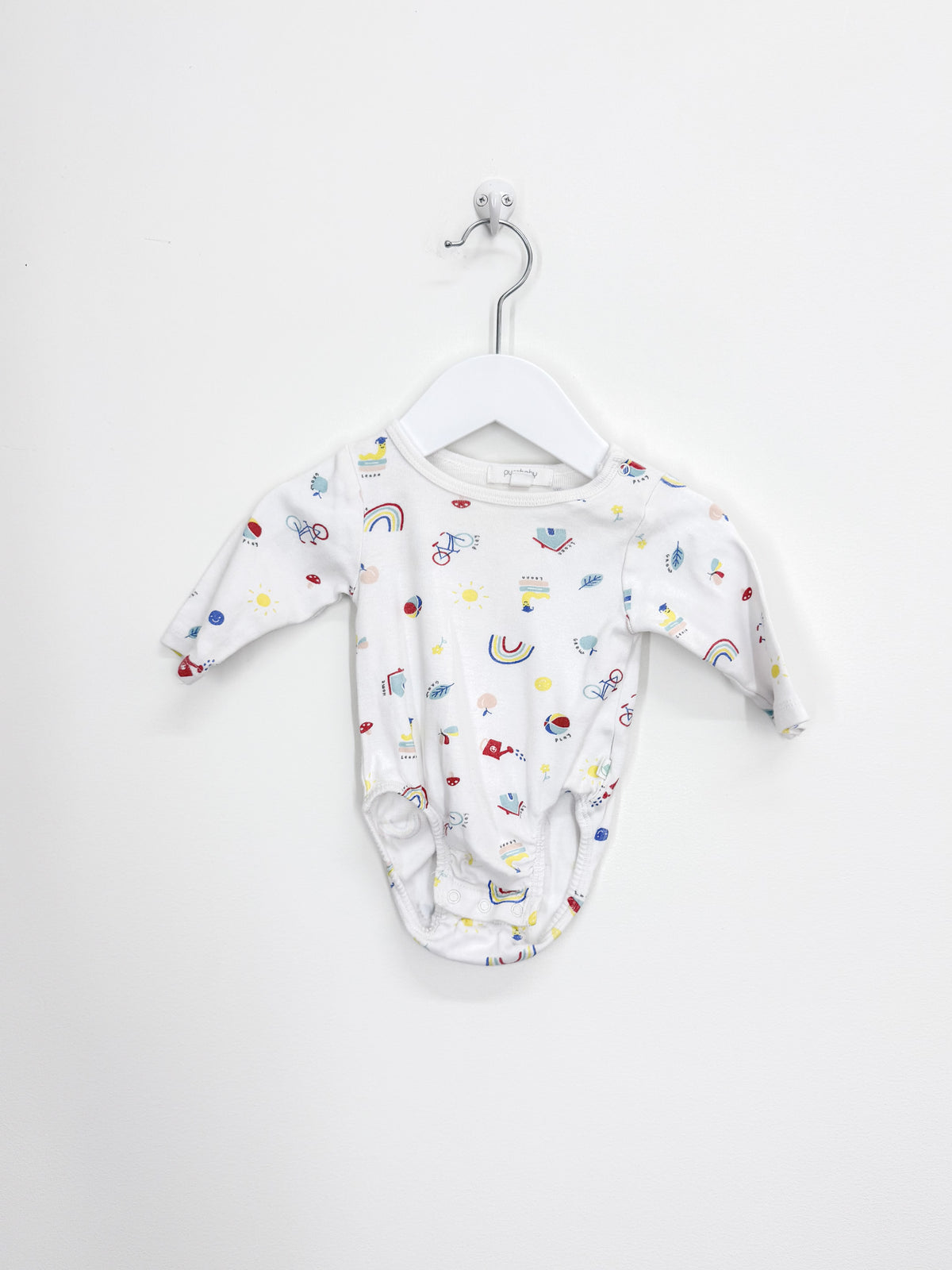 Purebaby organic long sleeve bodysuit (0-3m)