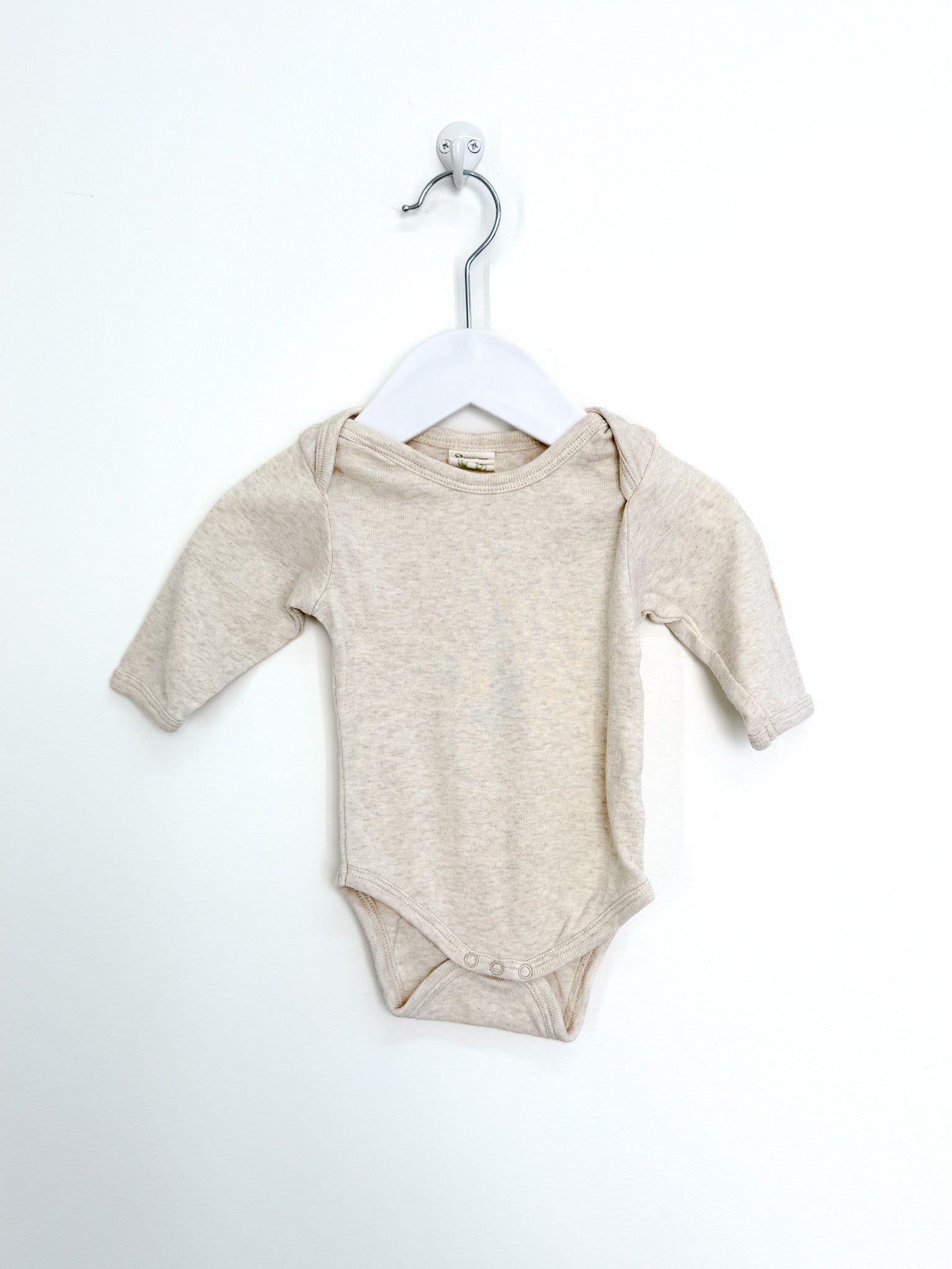Nature Baby organic bodysuit - oatmeal (0-3m)