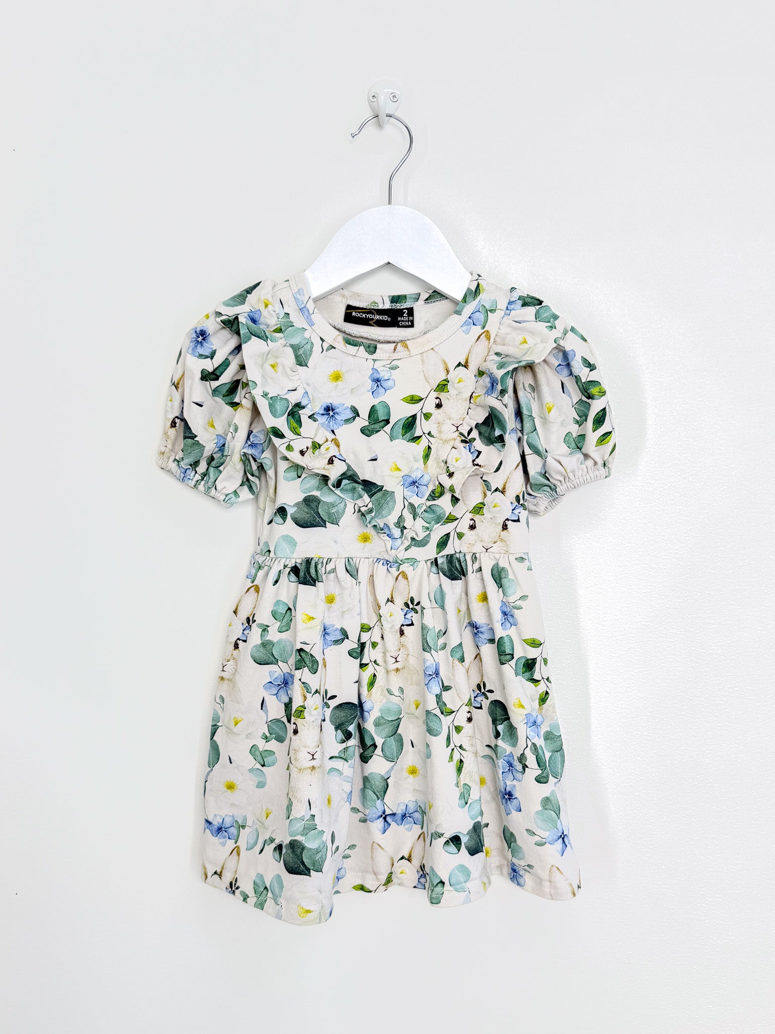 Rock Your Kid pretty bunny dress (2y)