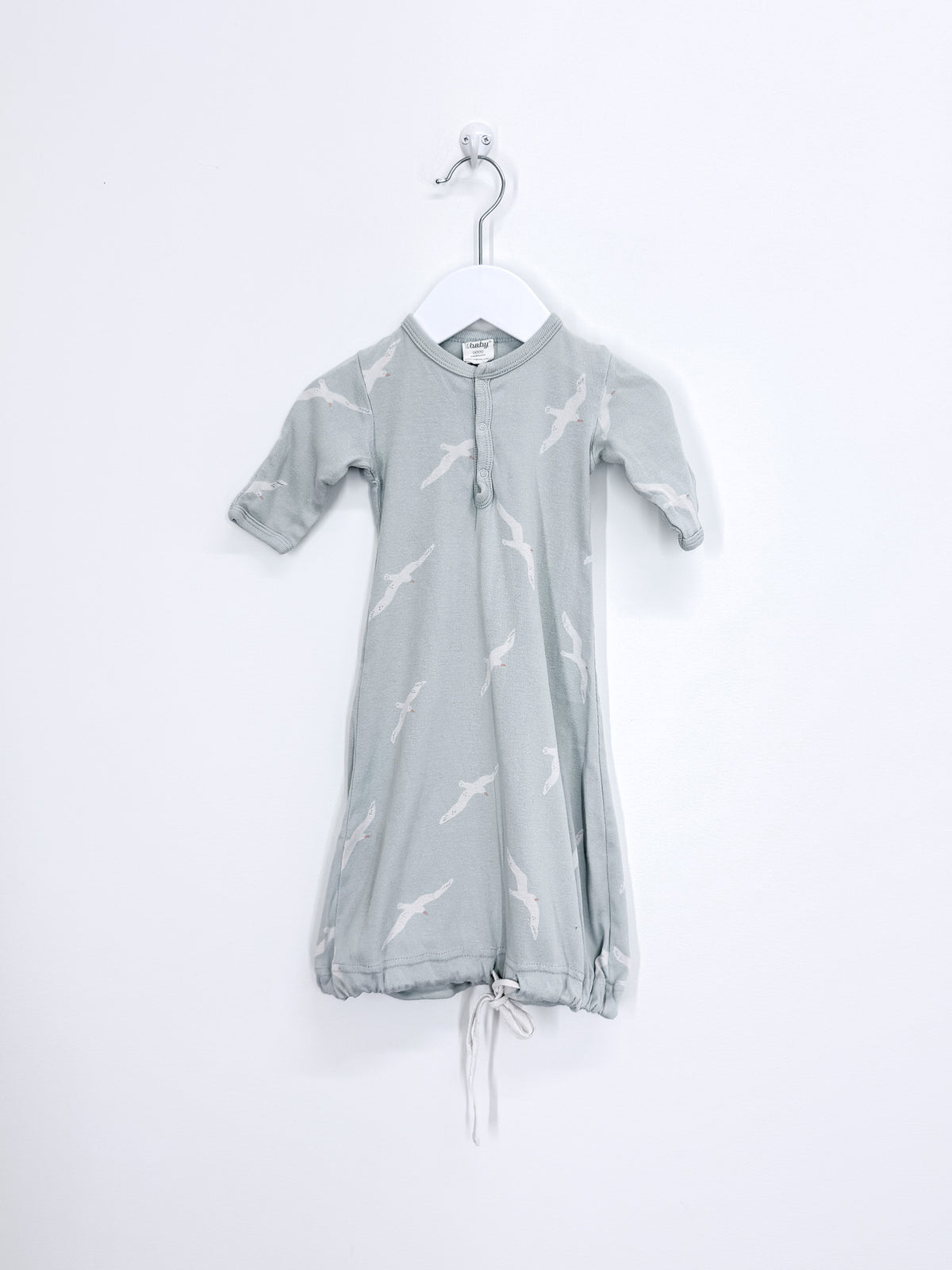 Nature Baby organic sleep gown - gulls (newborn)