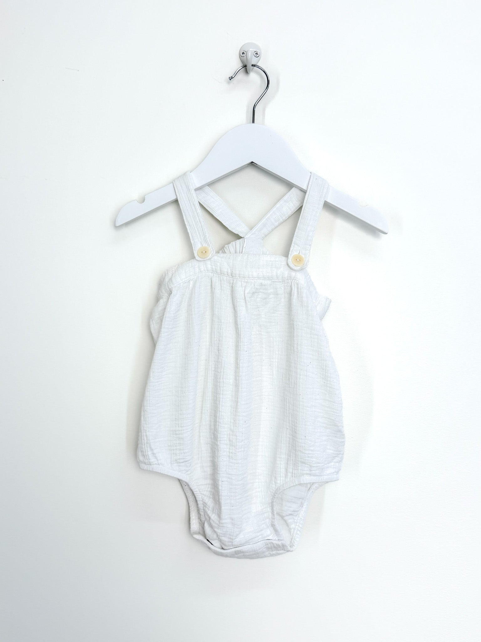 Nature Baby organic crepe sunsuit (1y)