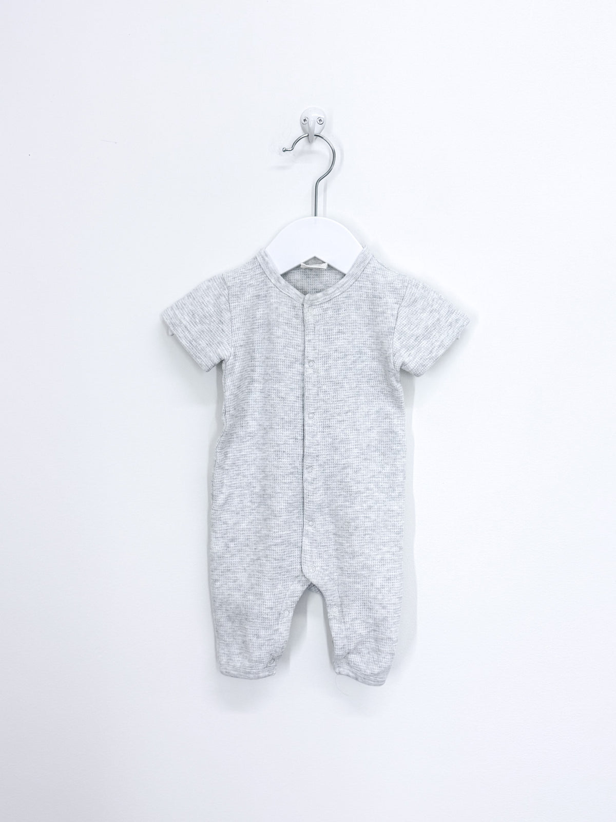 Nature Baby organic waffle shortie romper (0-3m)