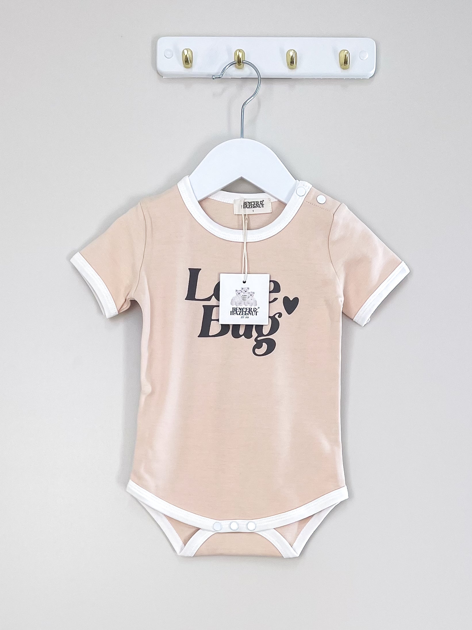 BNWT Bencer & Hazelnut love bug bodysuit (1y)