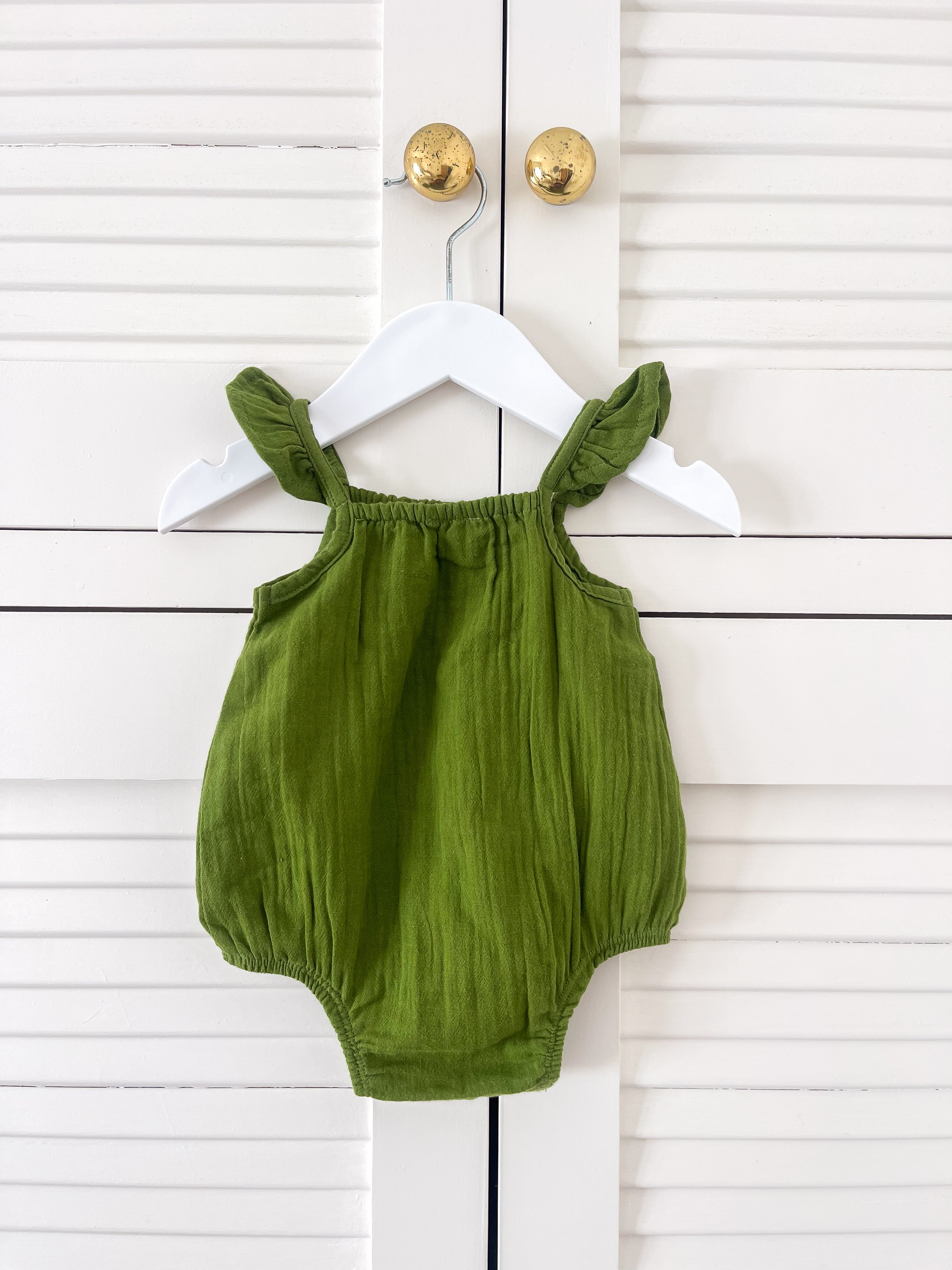 Nature Baby organic petal suit - leaf crinkle (6-12m)