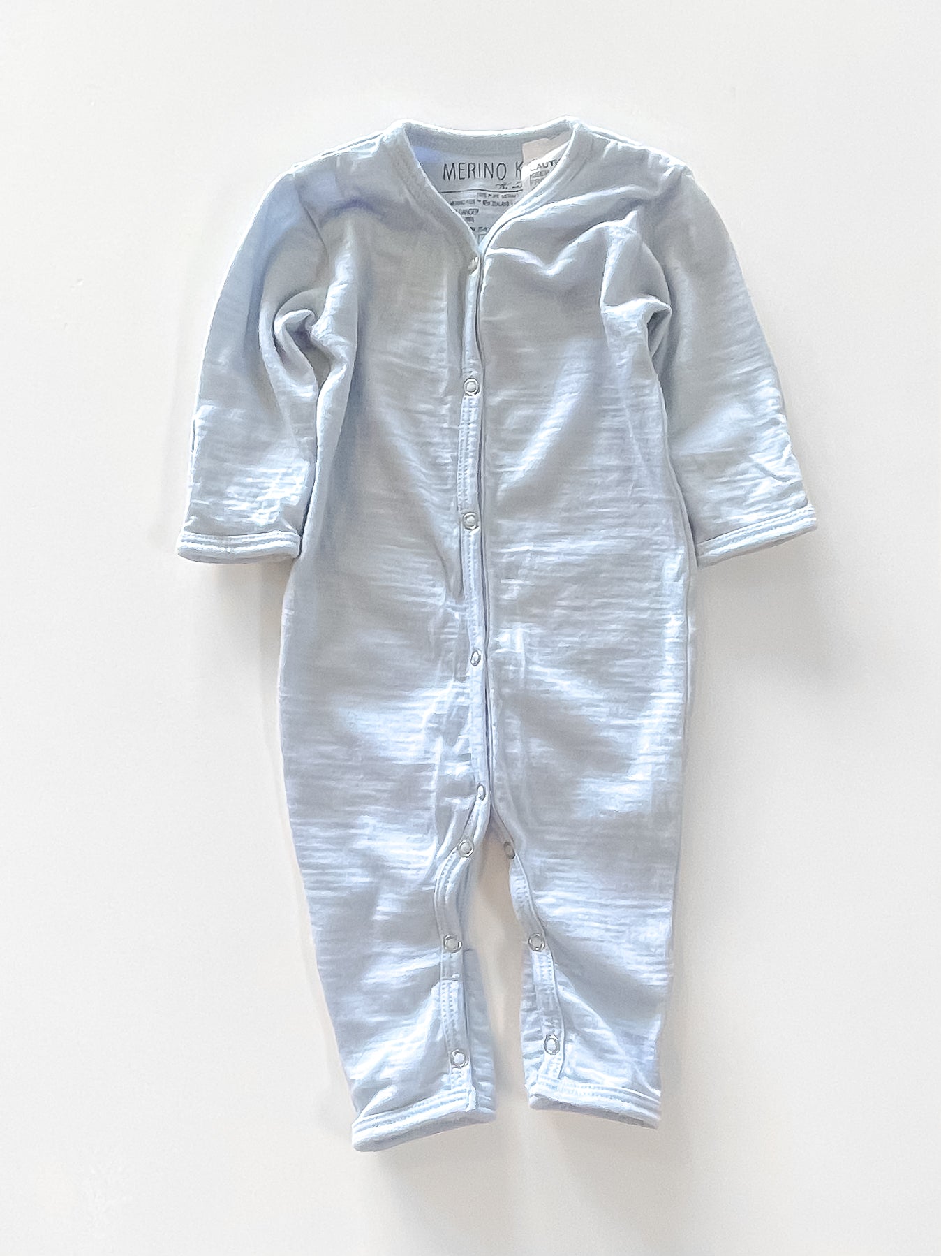 Merino Kids button onesie (0-3m)