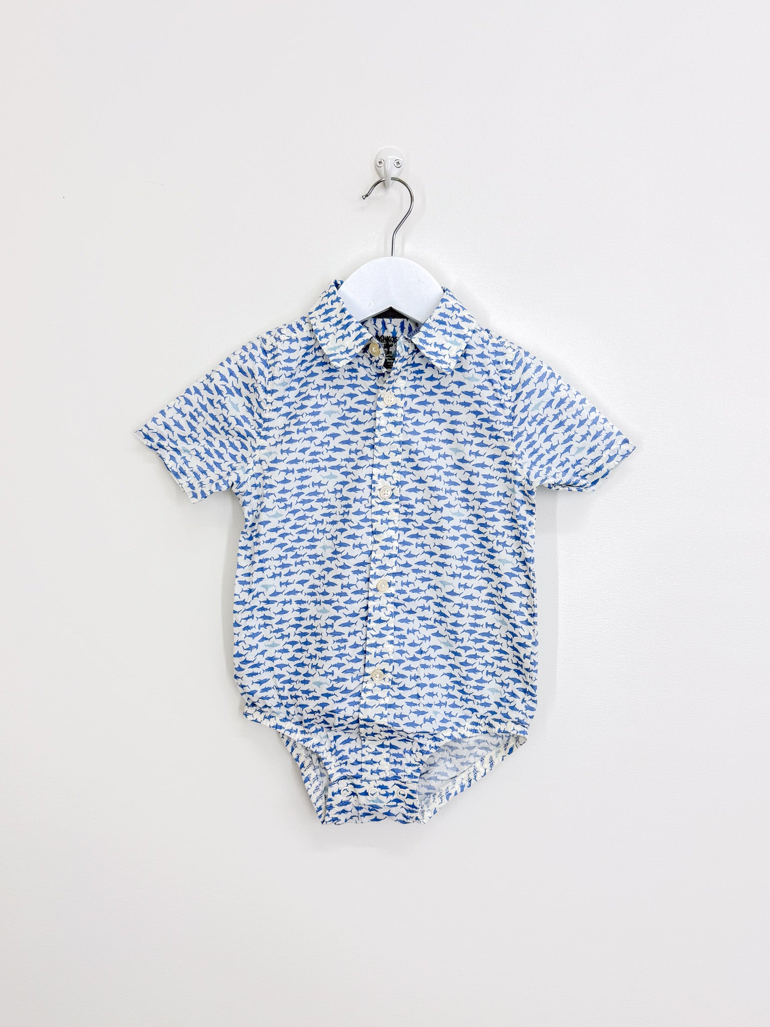 OshKosh shark shirt bodysuit (24m)