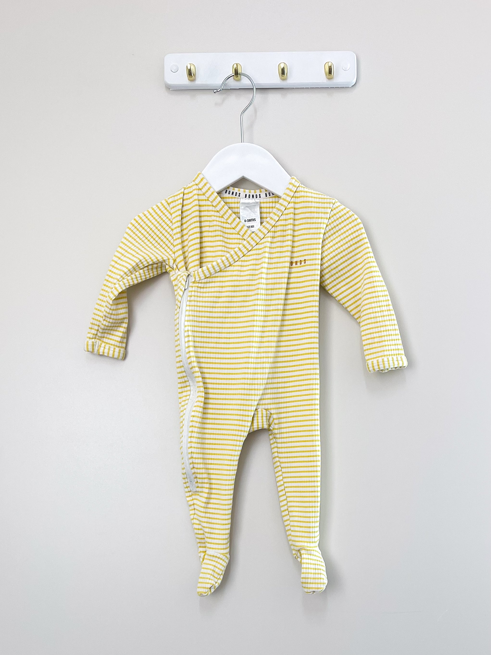 Boners ribbed newbies zipsuit (0-3m)