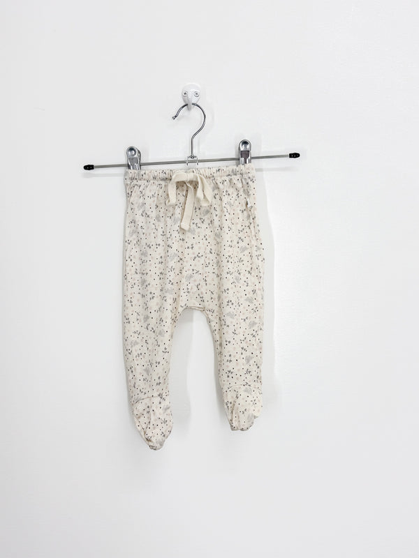 Nature Baby merino footed drawstring pants (0-3m)