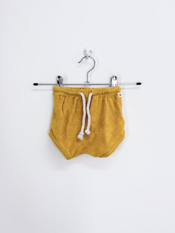 Nature Baby organic terry shorts - golden sunburst (3-6m)