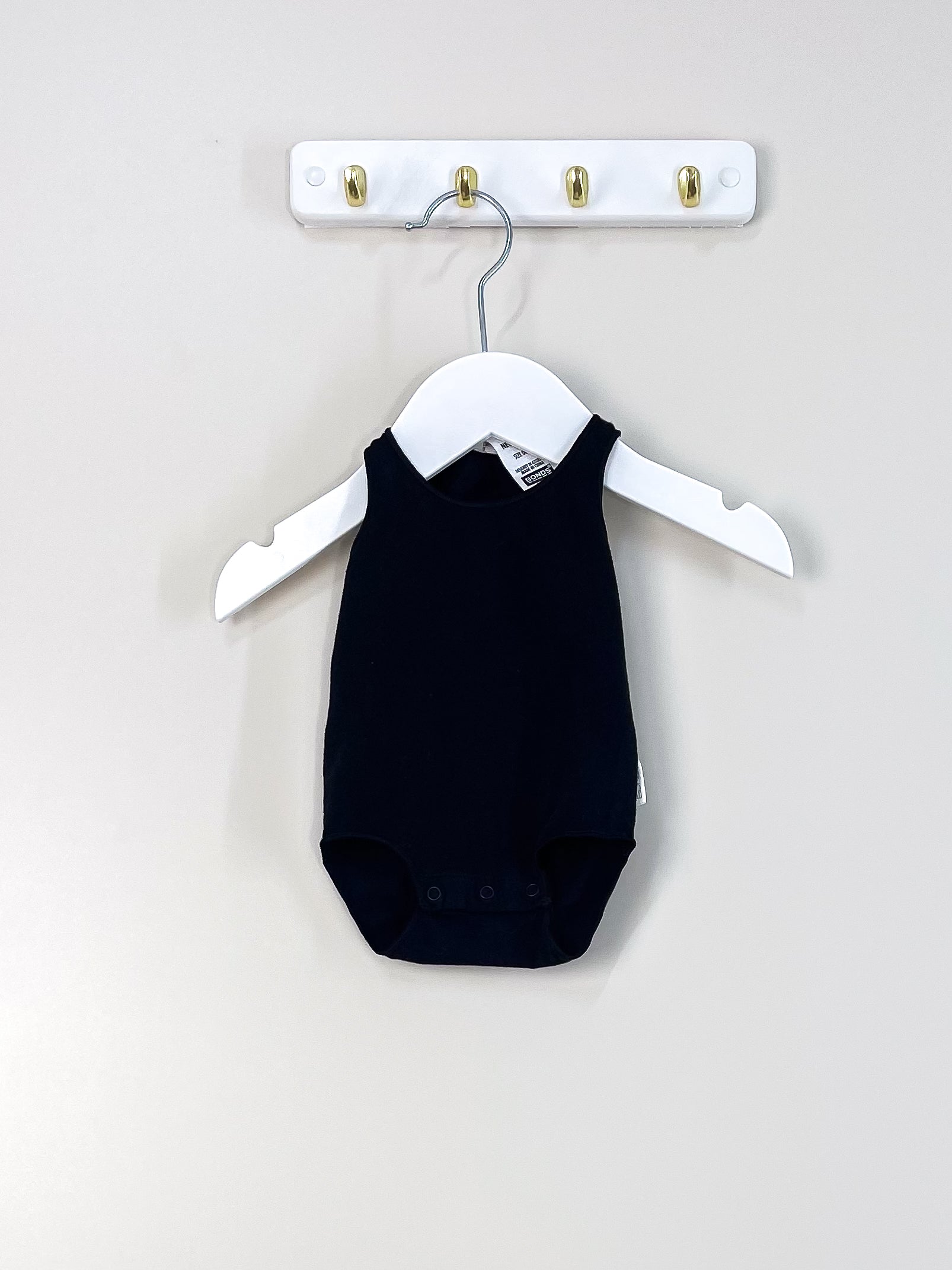Bonds singletsuit - black (newborn)