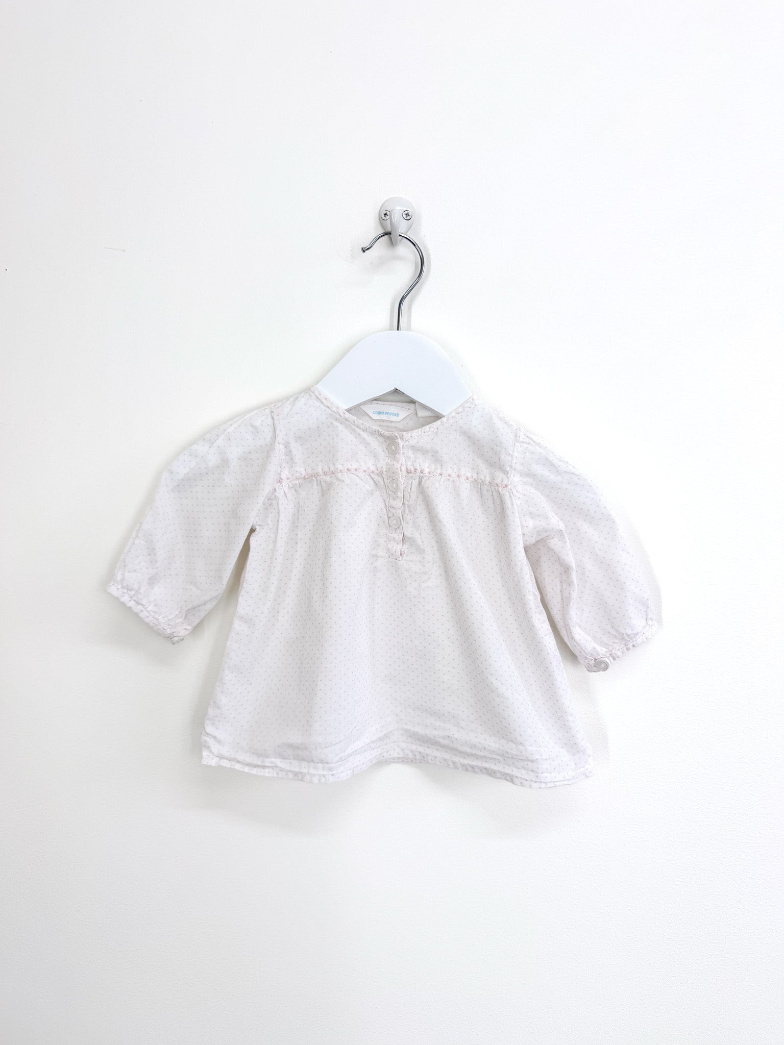 Country Road spot blouse (0-3m)